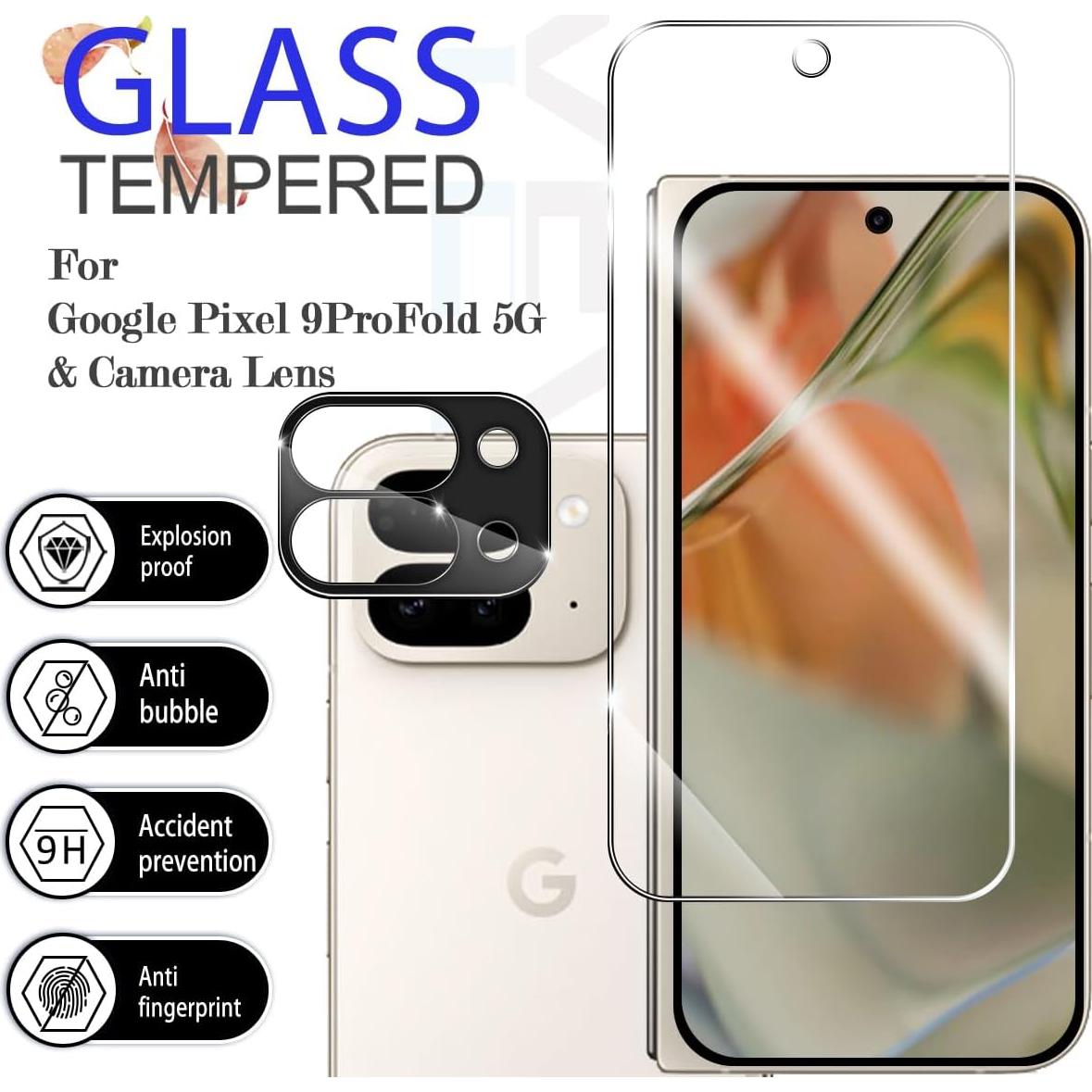 Protector de Pantalla Vidrio Templado HD Google Pixel 9 Pro Fold