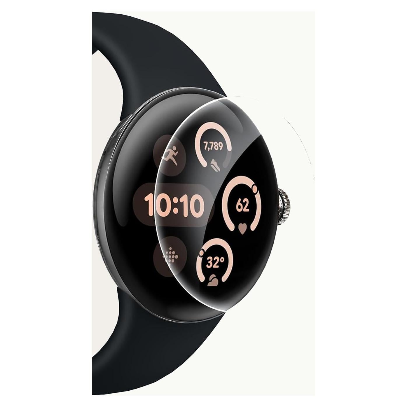 Protector de Pantalla 3 PCS LIANCGJUE para Google Pixel Watch 3 45mm