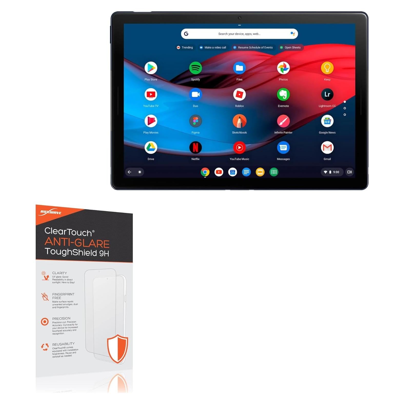 Protector de Pantalla BoxWave 9H Anti-reflejo para Google Pixel Slate - 2 Pack