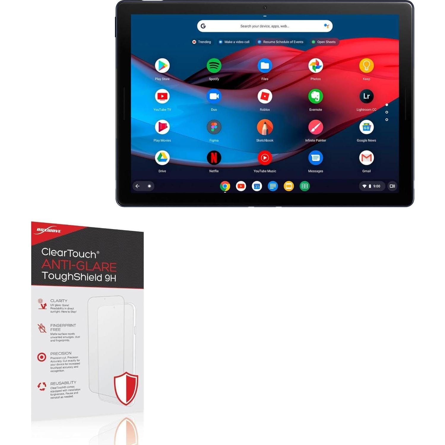 Protector de Pantalla BoxWave 9H Anti-reflejo para Google Pixel Slate - 2 Pack