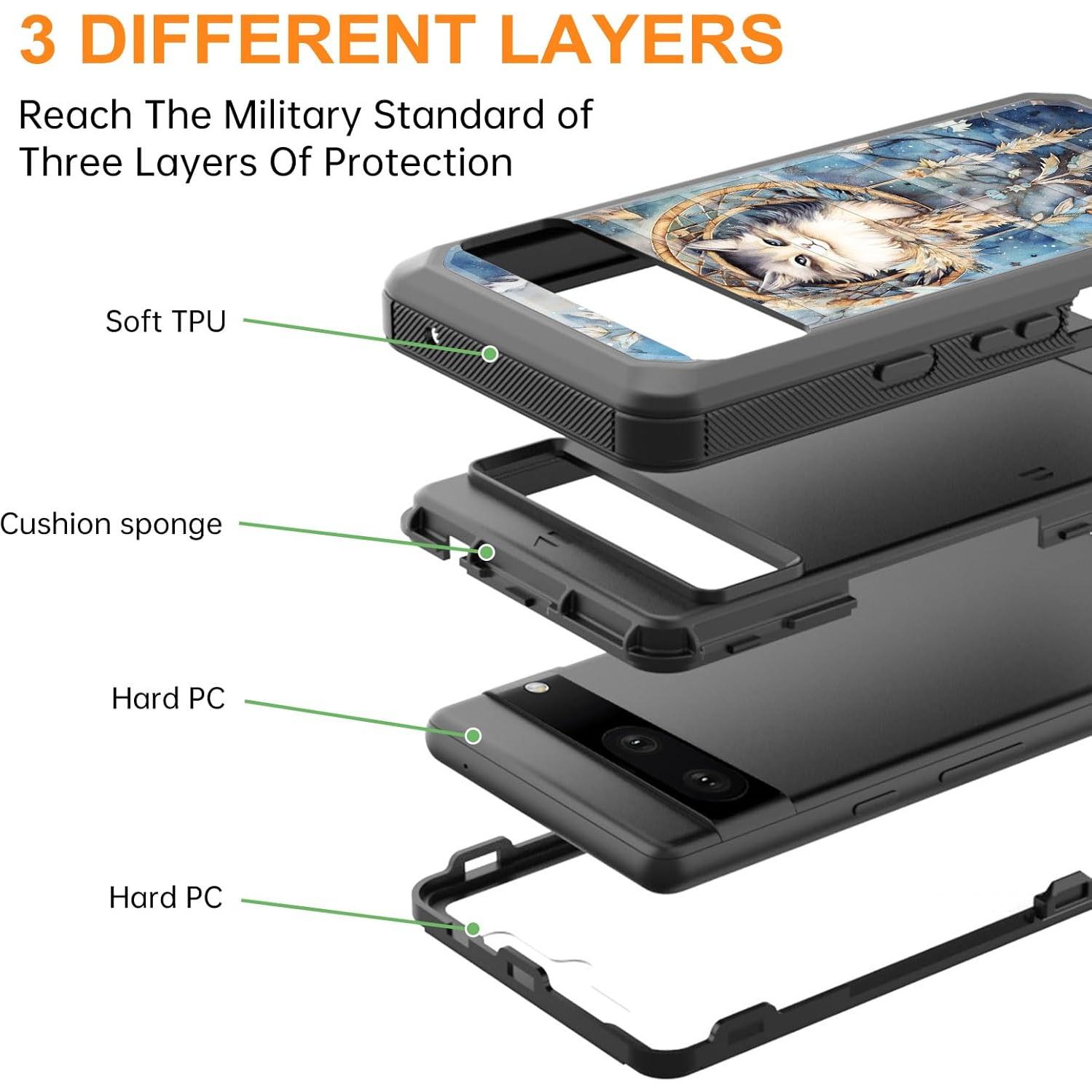 Funda resistente Smauncucn para Google Pixel 8 Pro 2023 6.7"