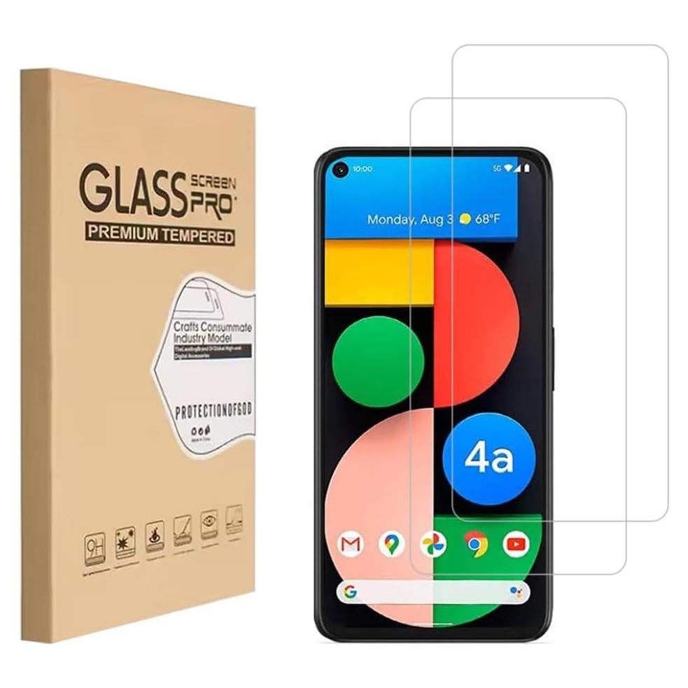 Protector de Pantalla Vidrio Templado HYGAMOCC para Google Pixel 4A 5G