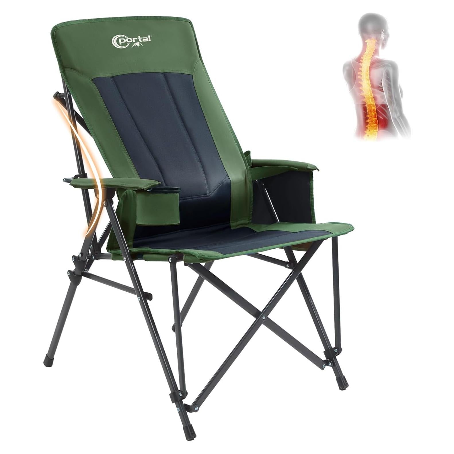 Silla de Camping PORTAL FC-356 Plegable con Soporte Lumbar