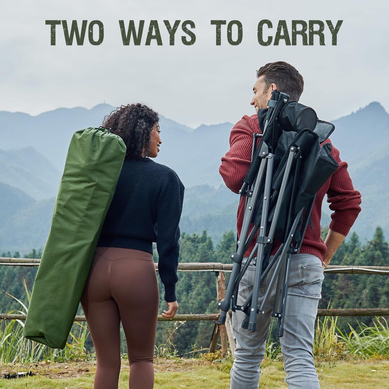 Silla de Camping PORTAL FC-356 Plegable con Soporte Lumbar