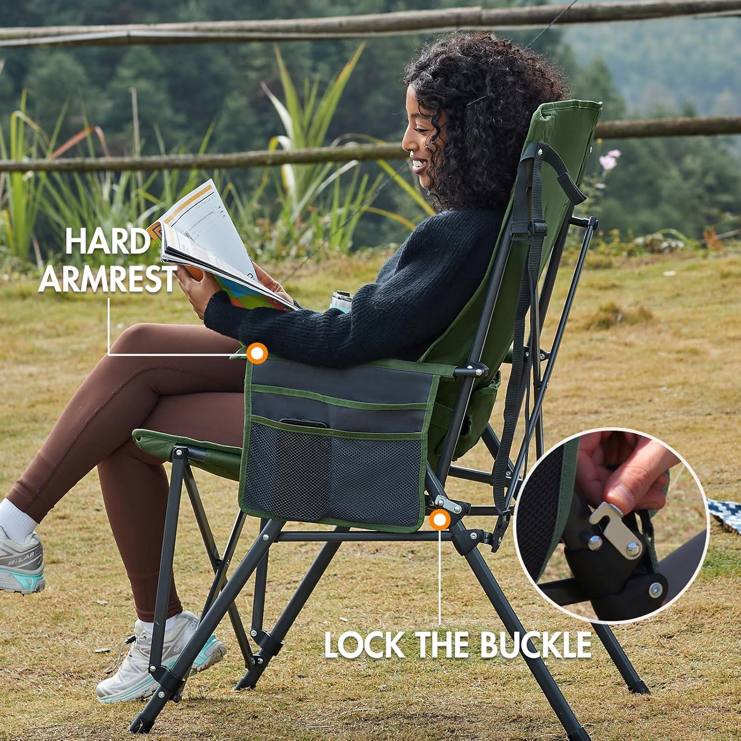 Silla de Camping PORTAL FC-356 Plegable con Soporte Lumbar