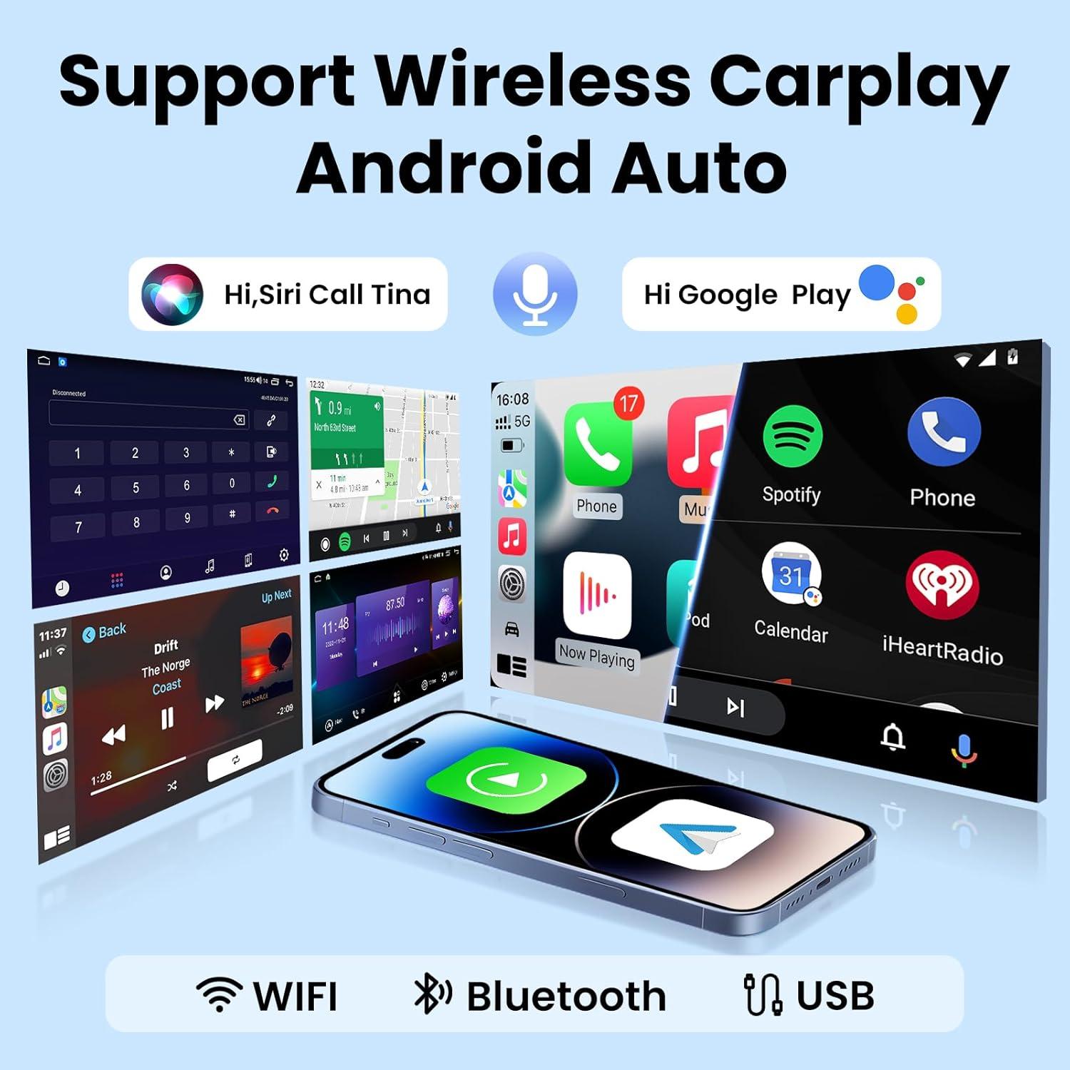 Radio Estéreo para Toyota Camry 2015-2017 Fortdows 10" HD