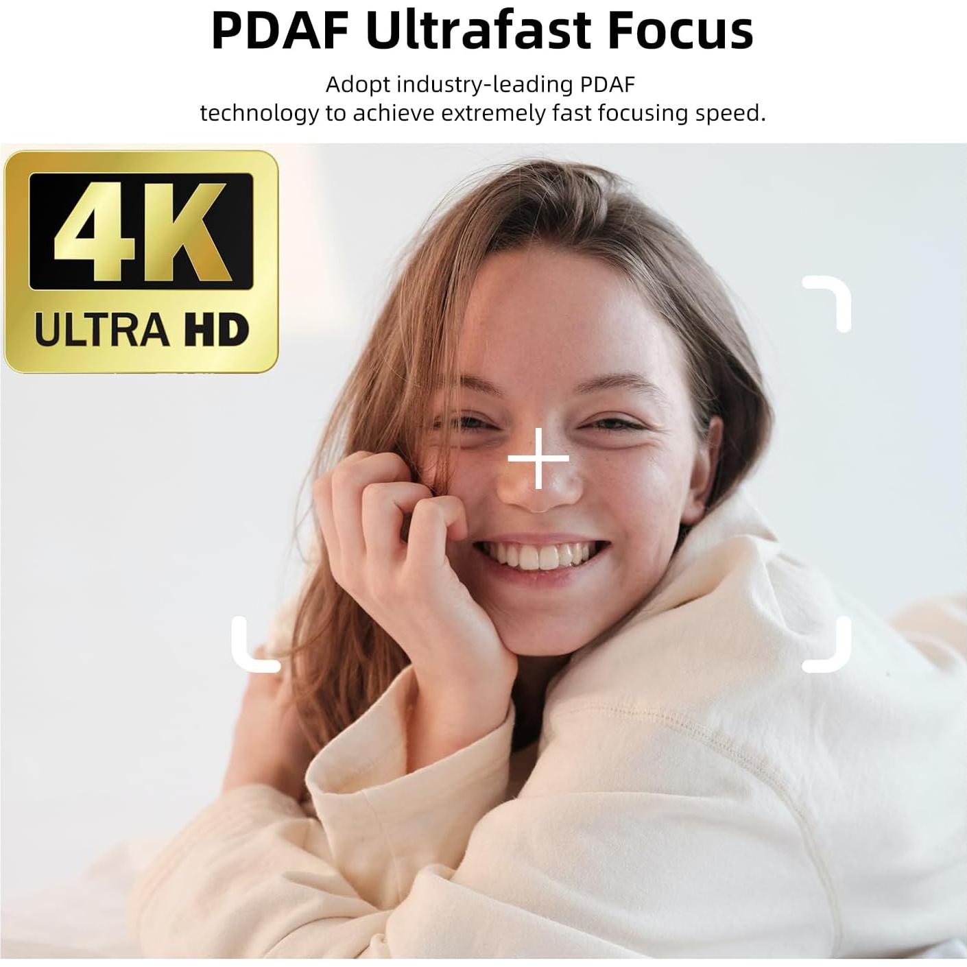 Webcam 4K JOYUSING N120 con Micrófono y Enfoque Automático