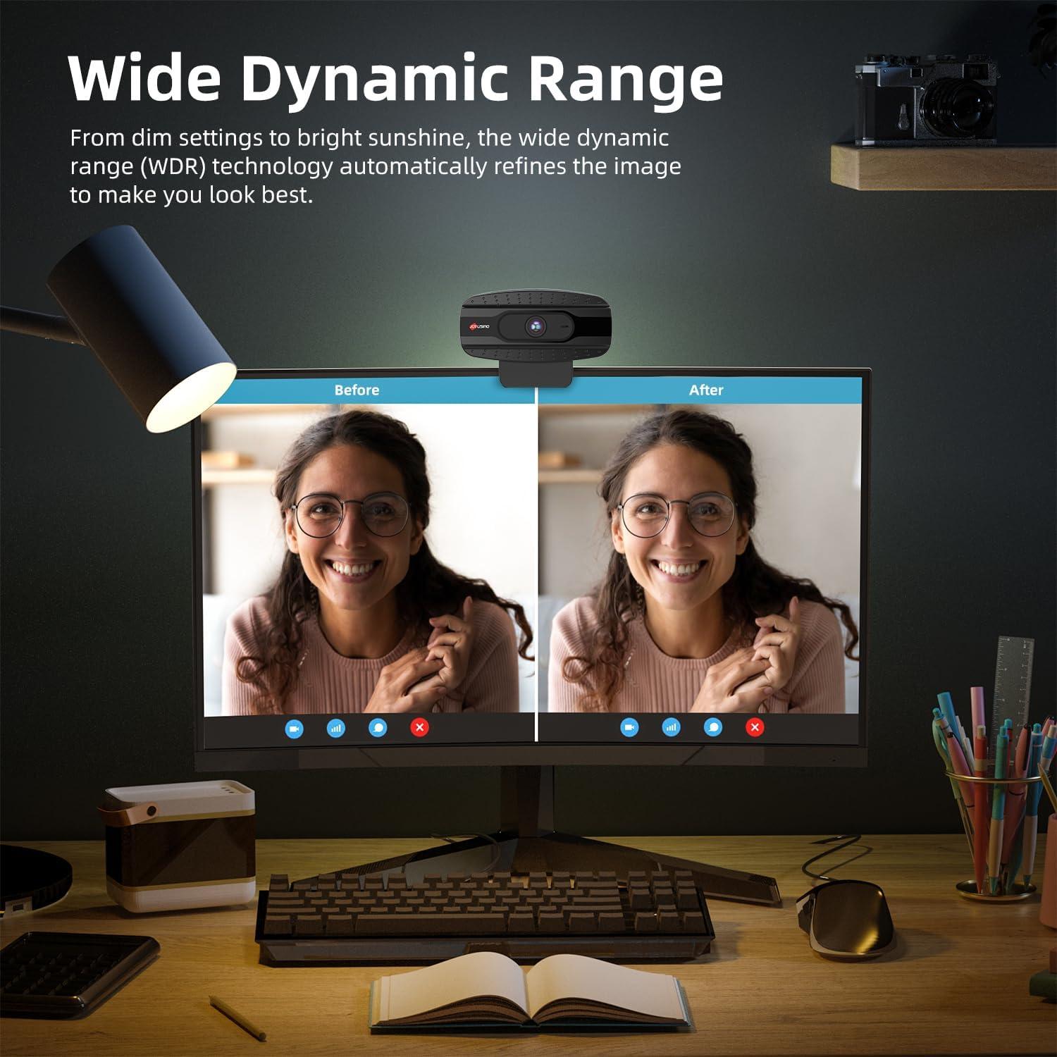 Webcam 4K JOYUSING N120 con Micrófono y Enfoque Automático