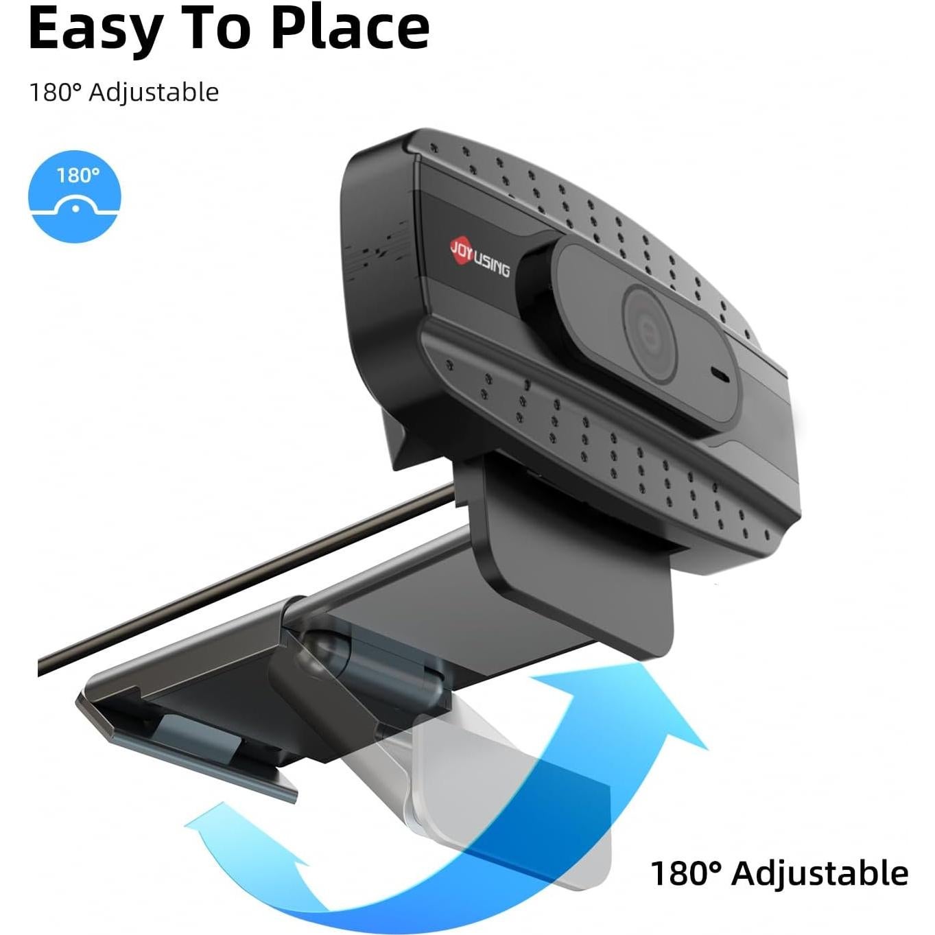 Webcam 4K JOYUSING N120 con Micrófono y Enfoque Automático