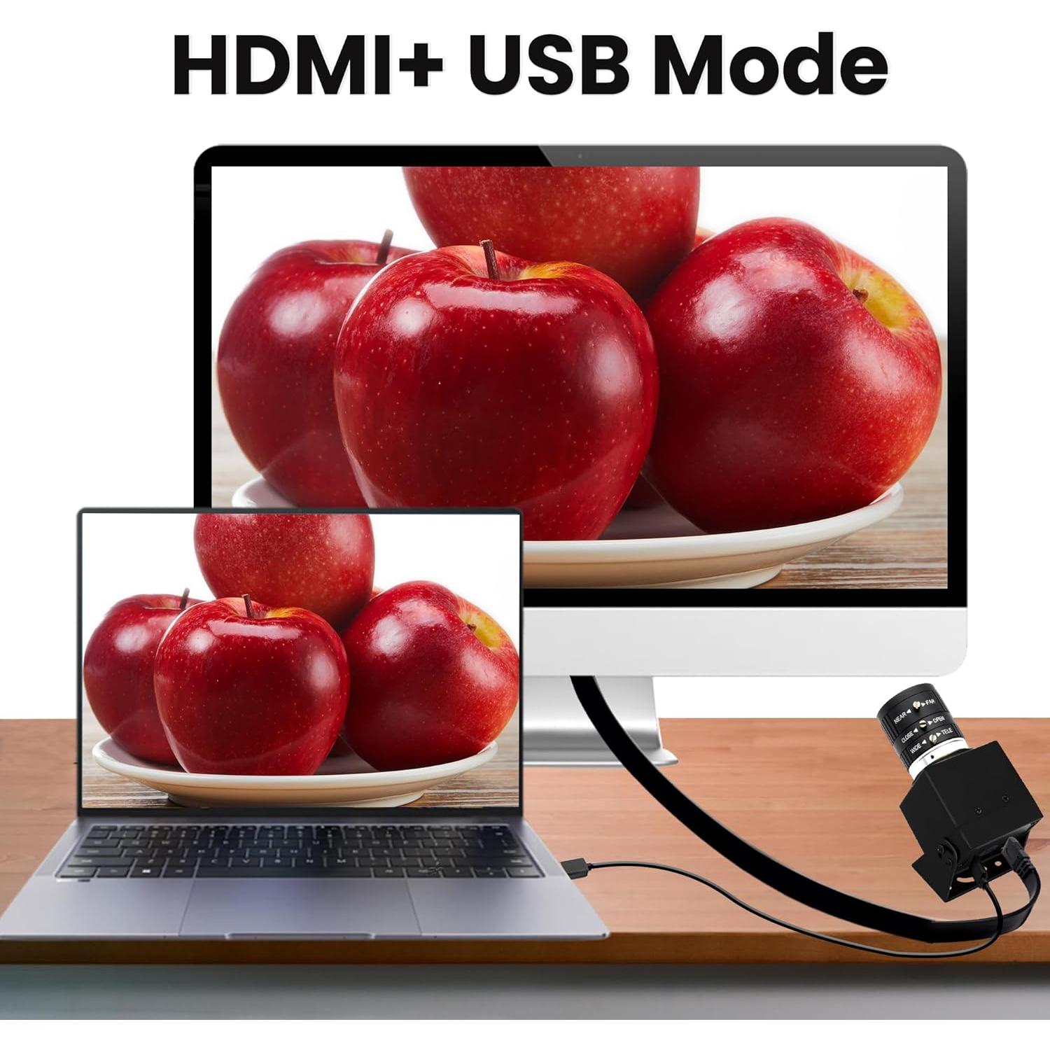 Cámara USB HDMI 4K SVPRO con Zoom Manual y Salida Dual