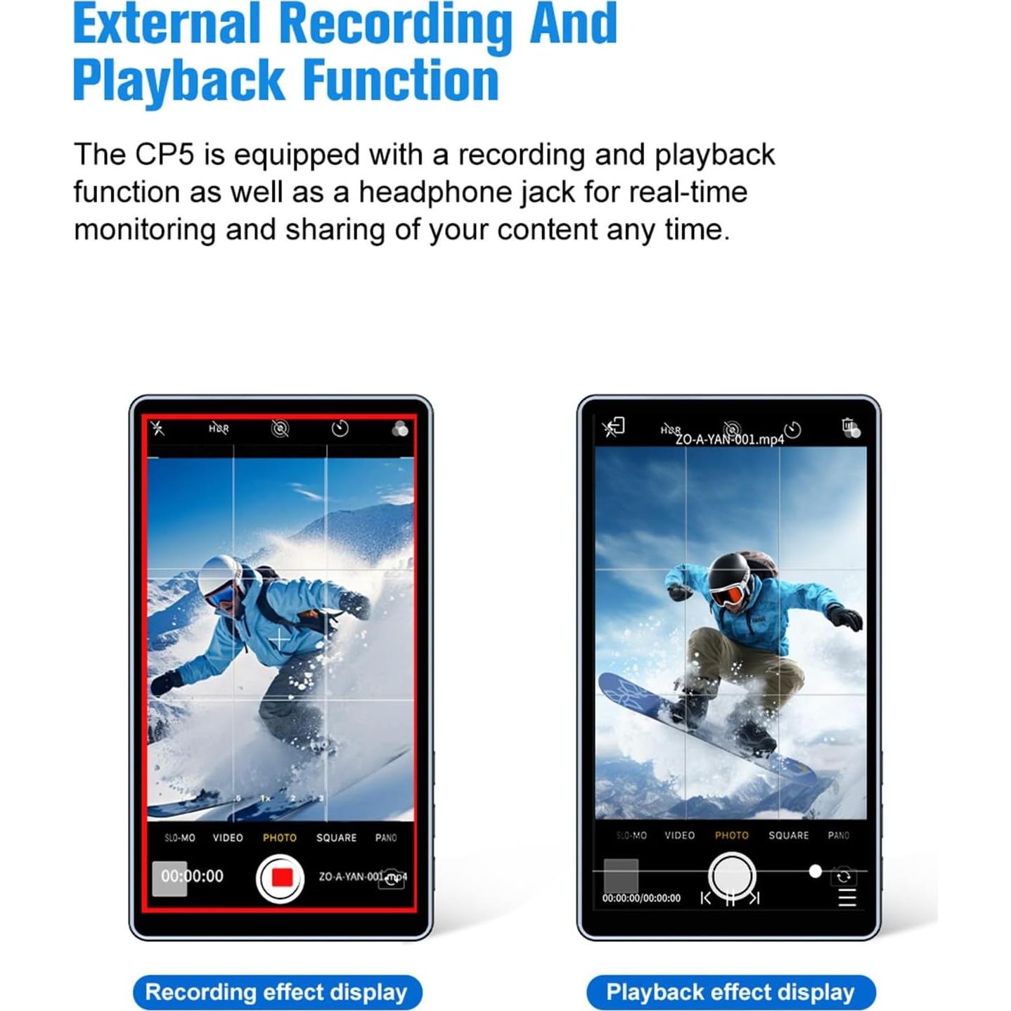 Monitor de Cámara Trasera Snambol CP5 5" Full HD Táctil