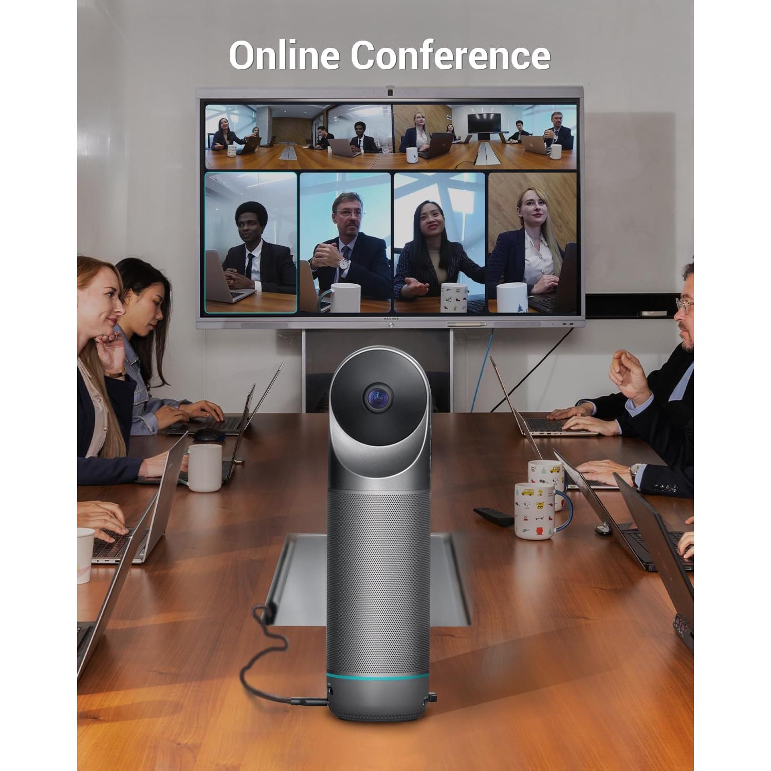 Cámara de Conferencia KanDao Meeting Pro 360° AI con Micrófonos