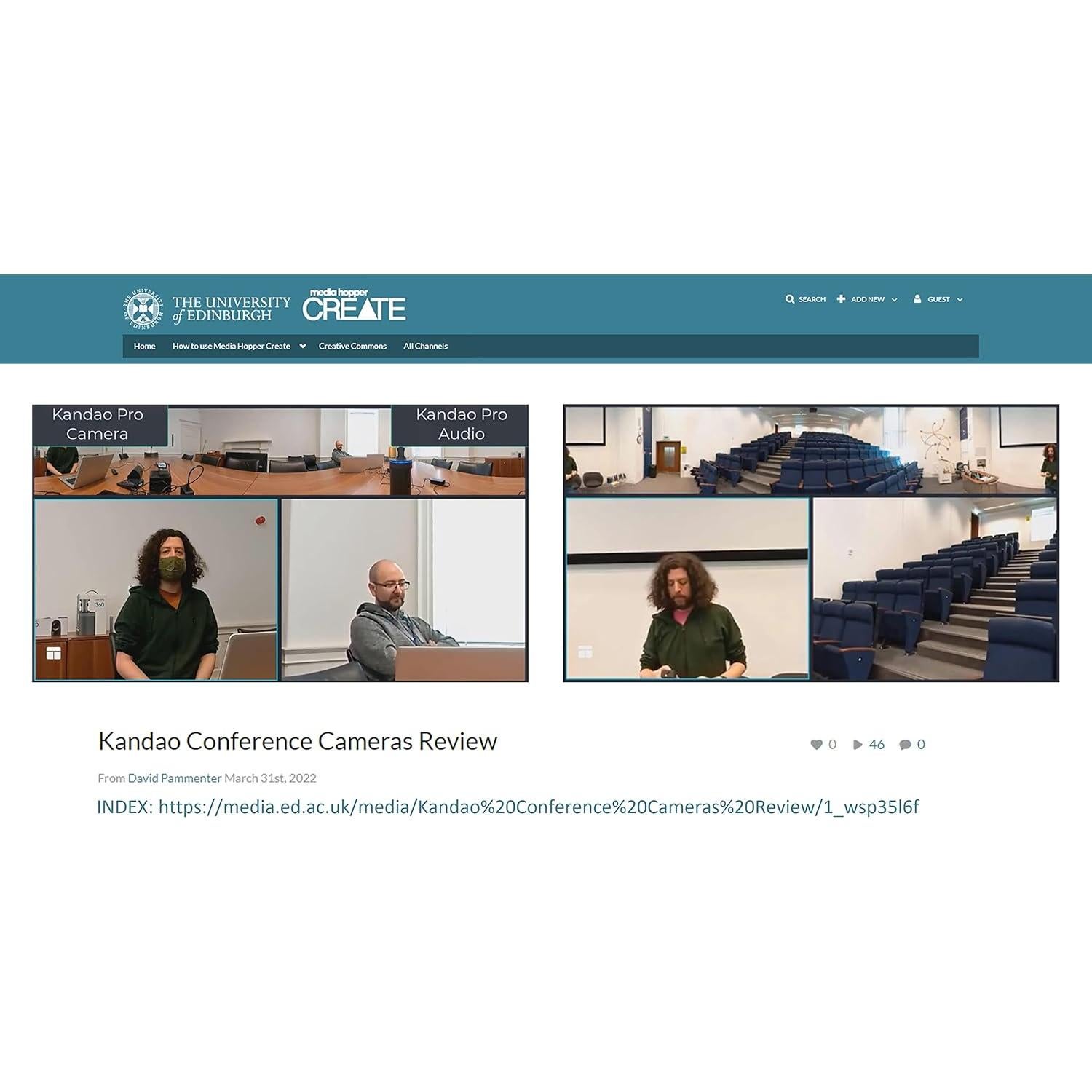 Cámara de Conferencia KanDao Meeting Pro 360° AI con Micrófonos