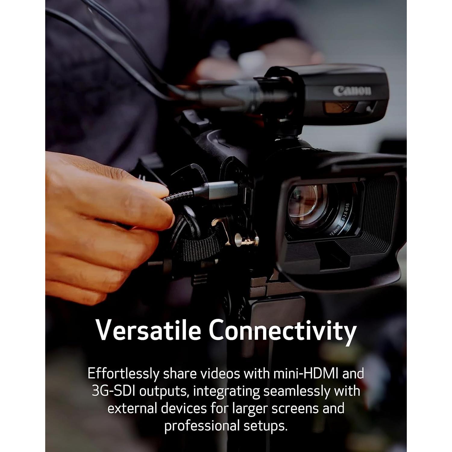 Cámara de video profesional Canon XA65 4K UHD 20x Zoom