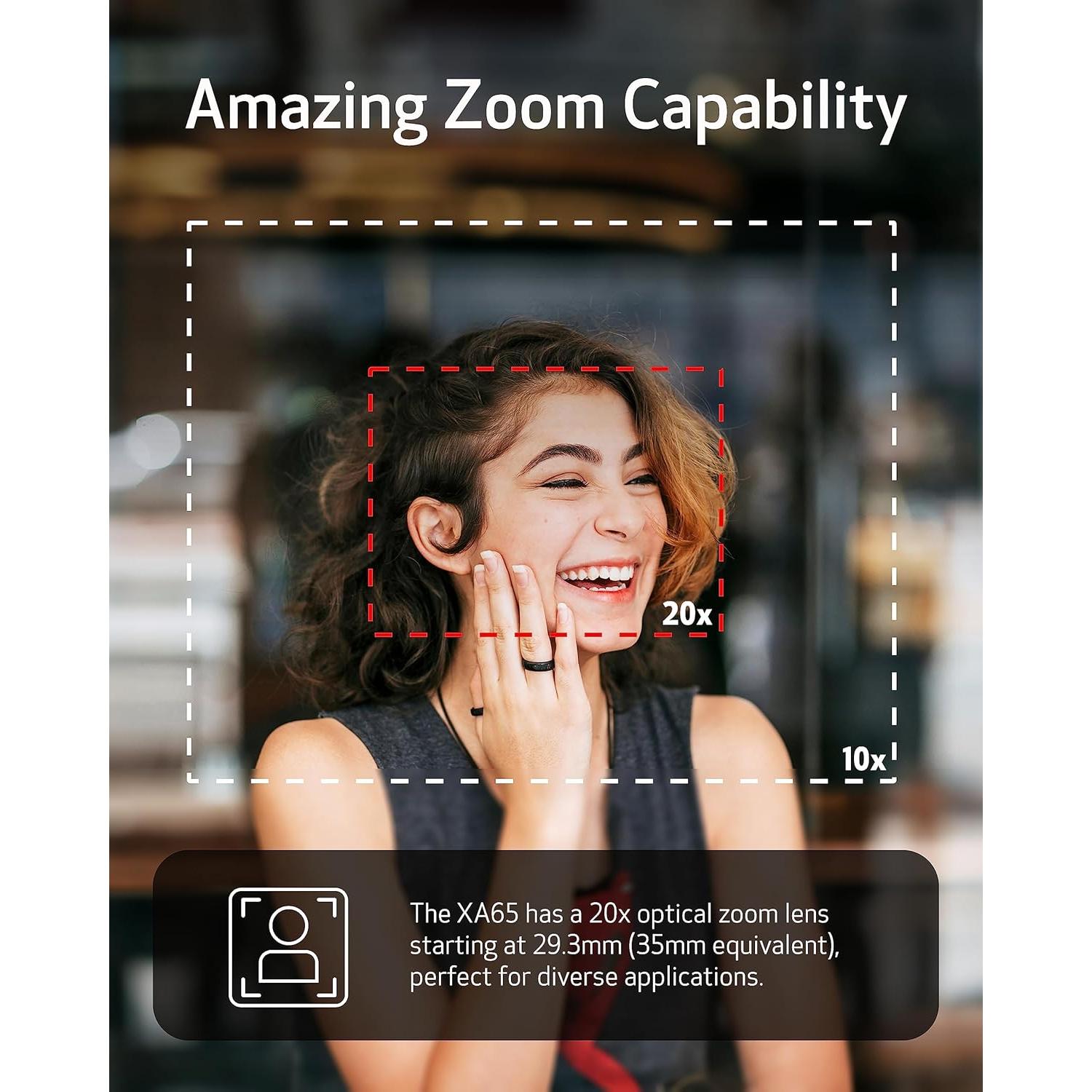 Cámara de video profesional Canon XA65 4K UHD 20x Zoom