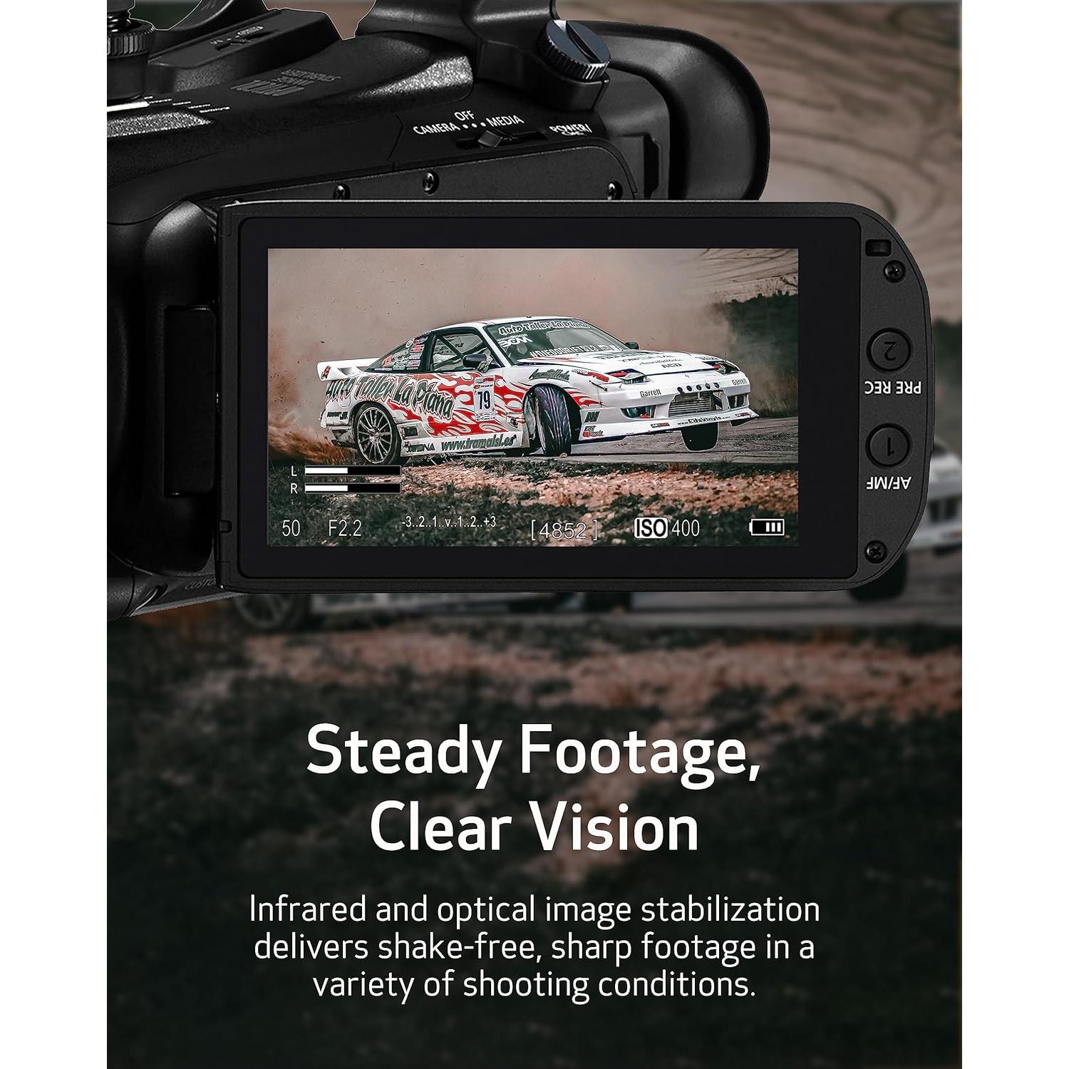 Cámara de video profesional Canon XA65 4K UHD 20x Zoom