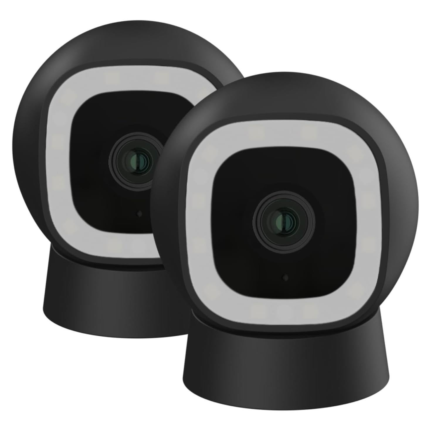 Cámaras de Seguridad Luna 2K AI - Paquete de 2, Negro