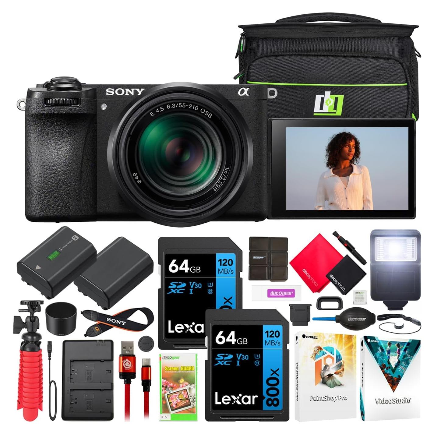 Cámara Sin Espejo Sony Alpha a6700 26MP 4K con Lente 55-210mm