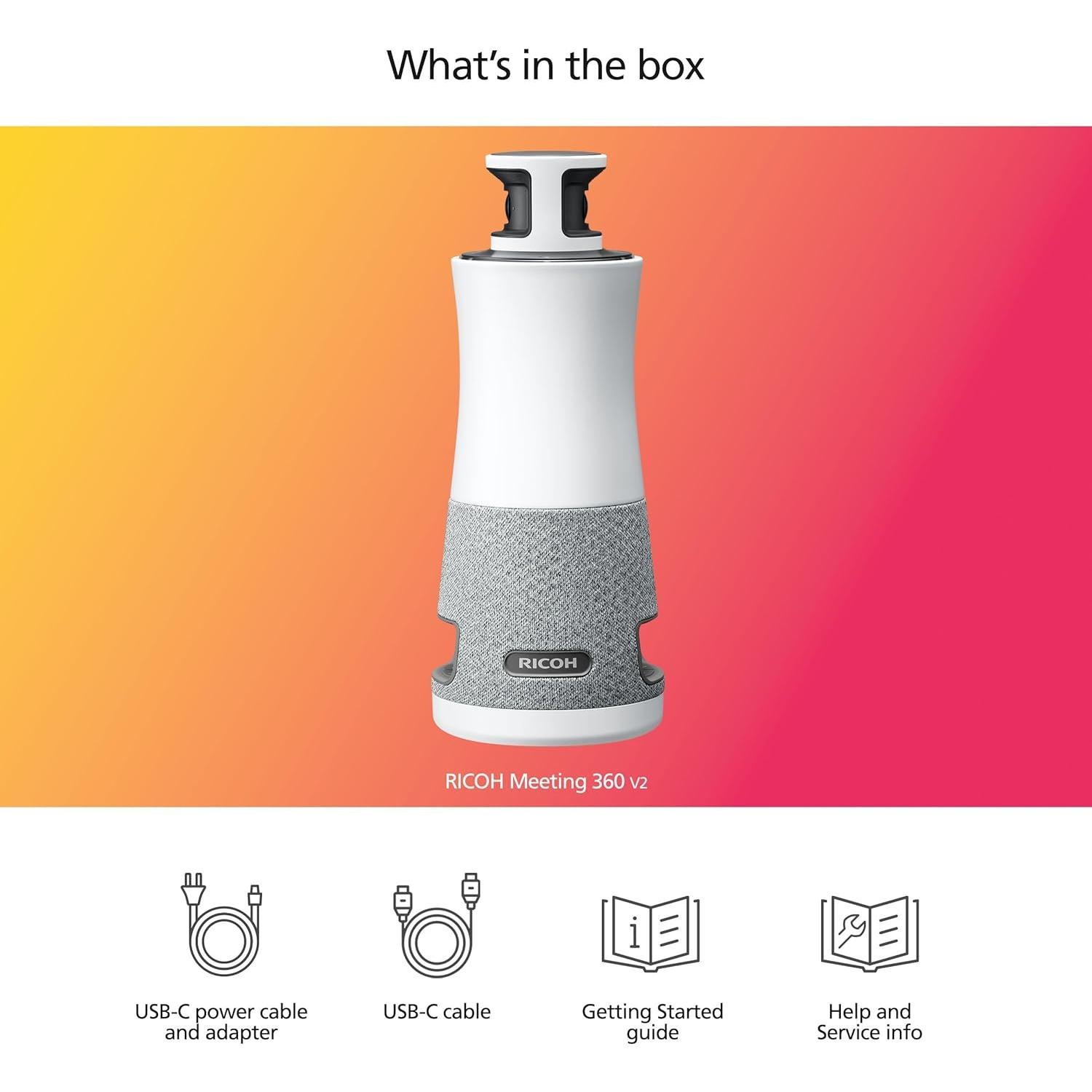 Cámara de Videoconferencia Ricoh Meeting 360 - 360° AI