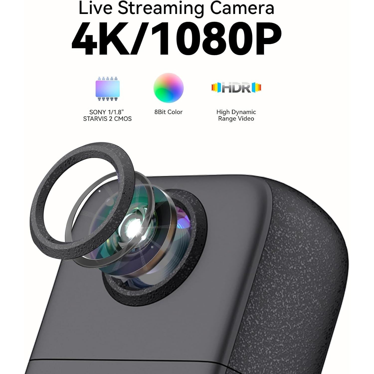 Cámara Inalámbrica 4K Aicoco LC10 con Batería de 270 Min