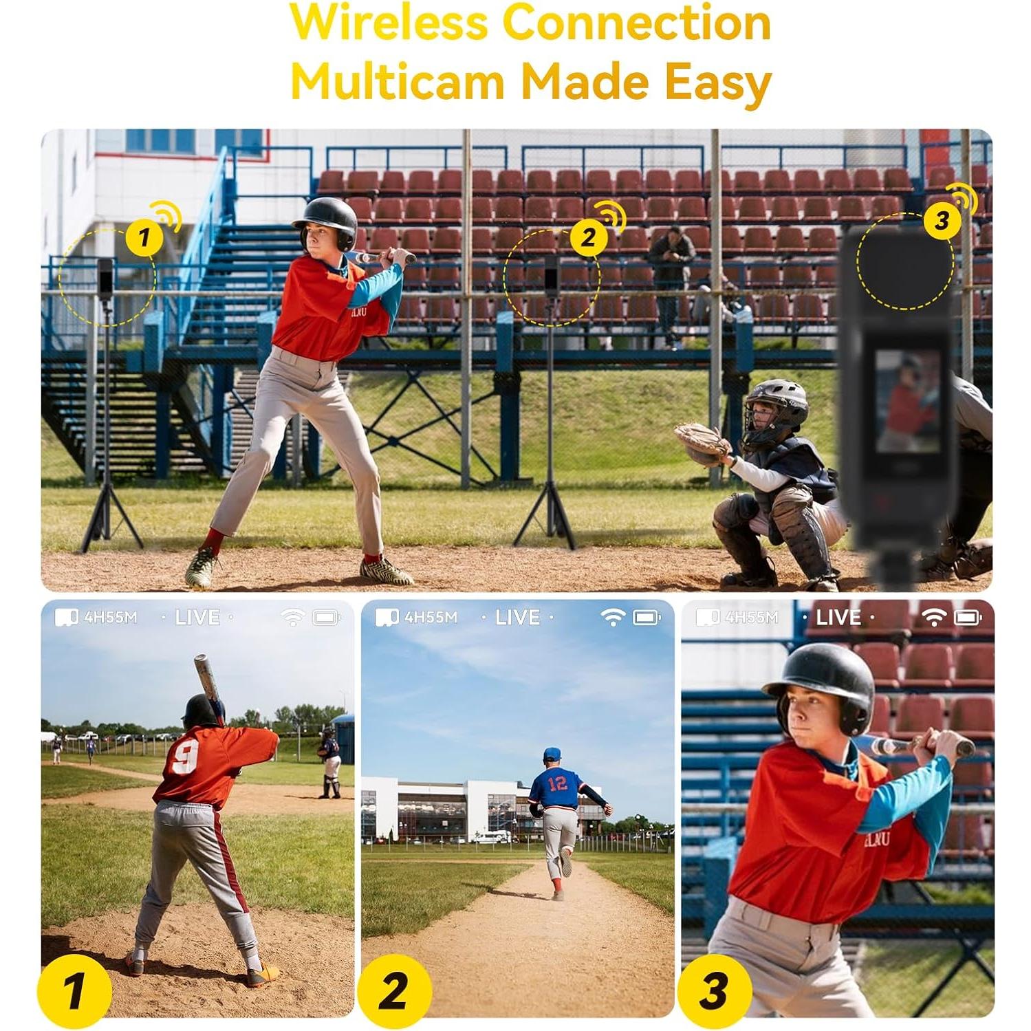 Cámara Inalámbrica 4K Aicoco LC10 con Batería de 270 Min