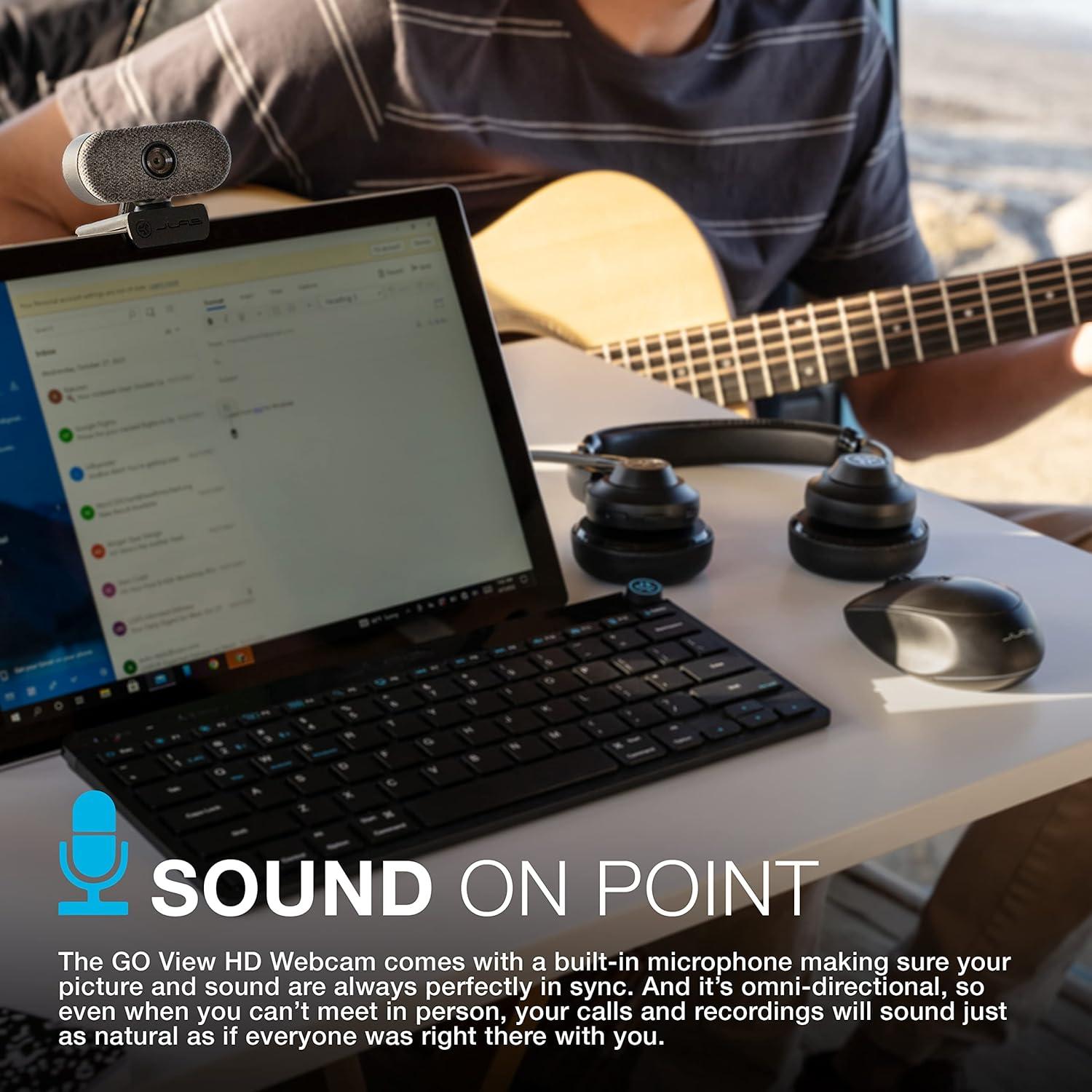 Webcam JLab Go Cam USB HD 1080P 30FPS Micrófono Omnidireccional