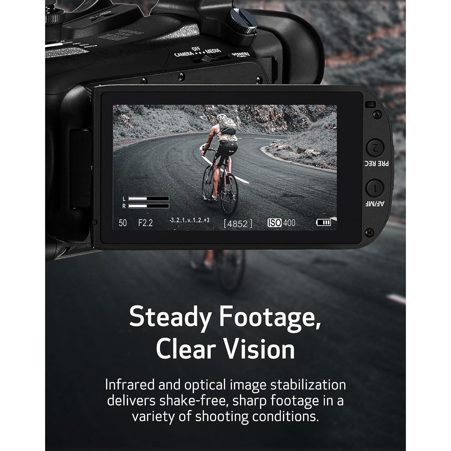 Cámara de video profesional Canon XA70 4K UHD 15x Zoom