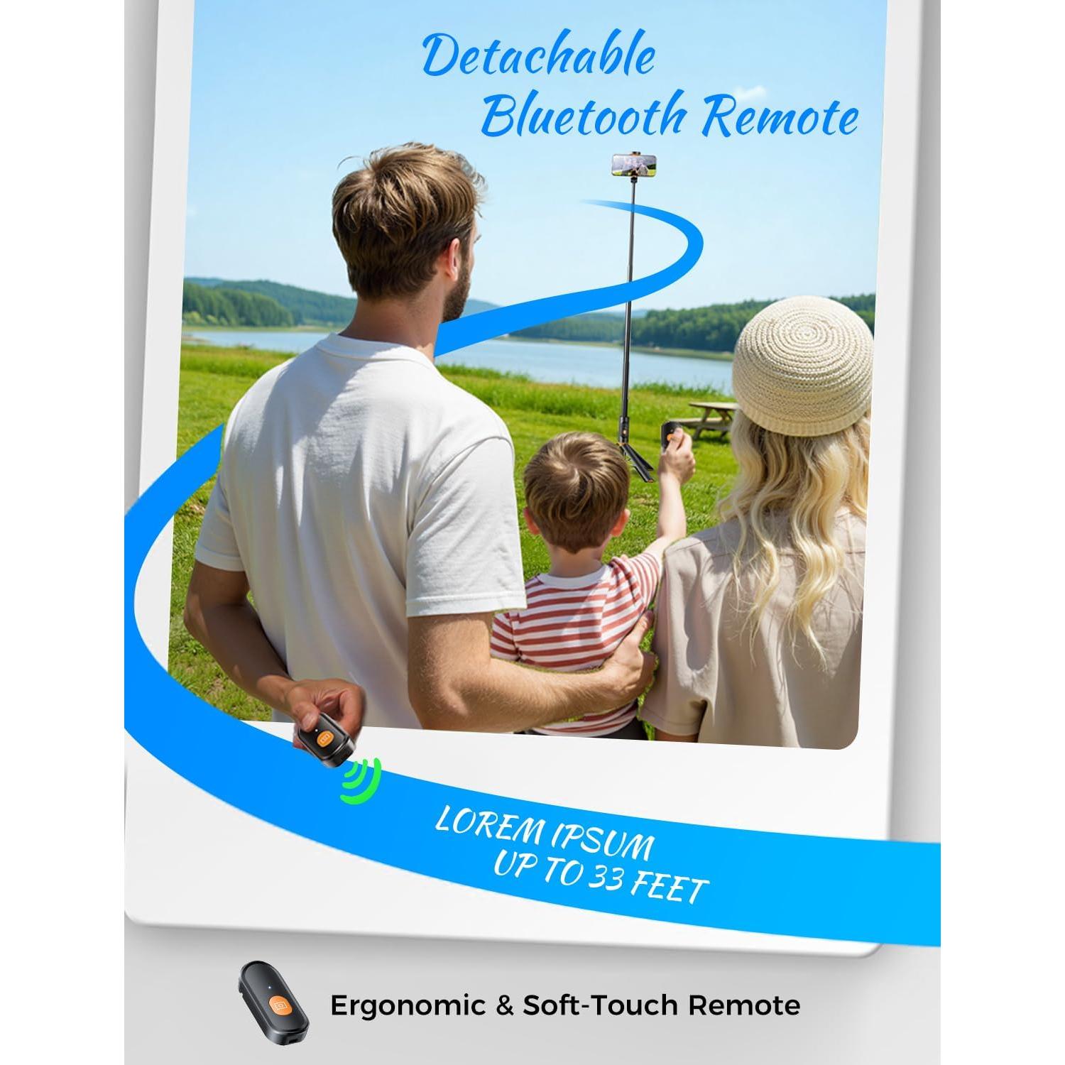 Trípode Automático Plegable MAGIC JOHN 150 cm con Control Remoto