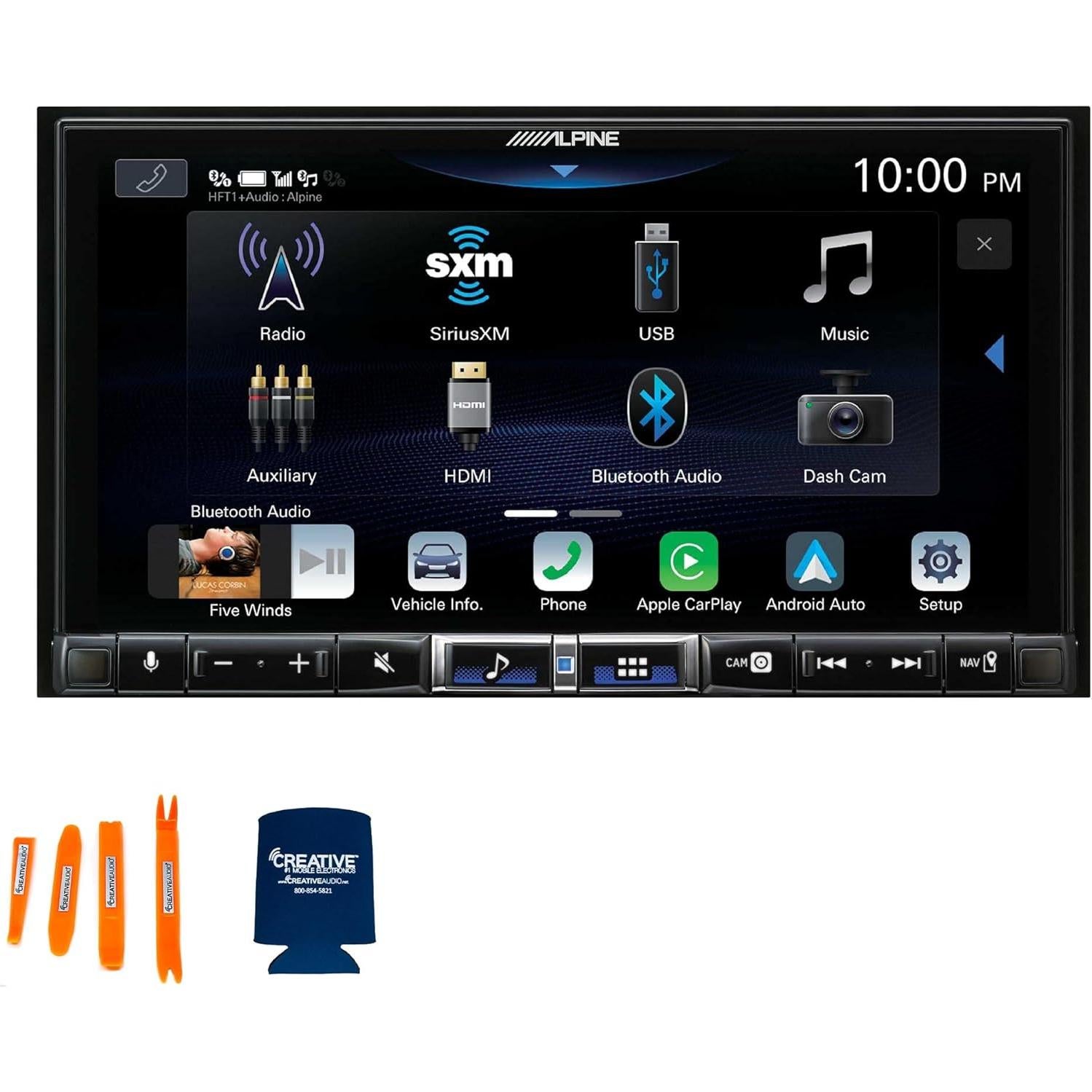 Receptor Multimedia Alpine iLX-507 7" CarPlay + Cámara HCE-C1100