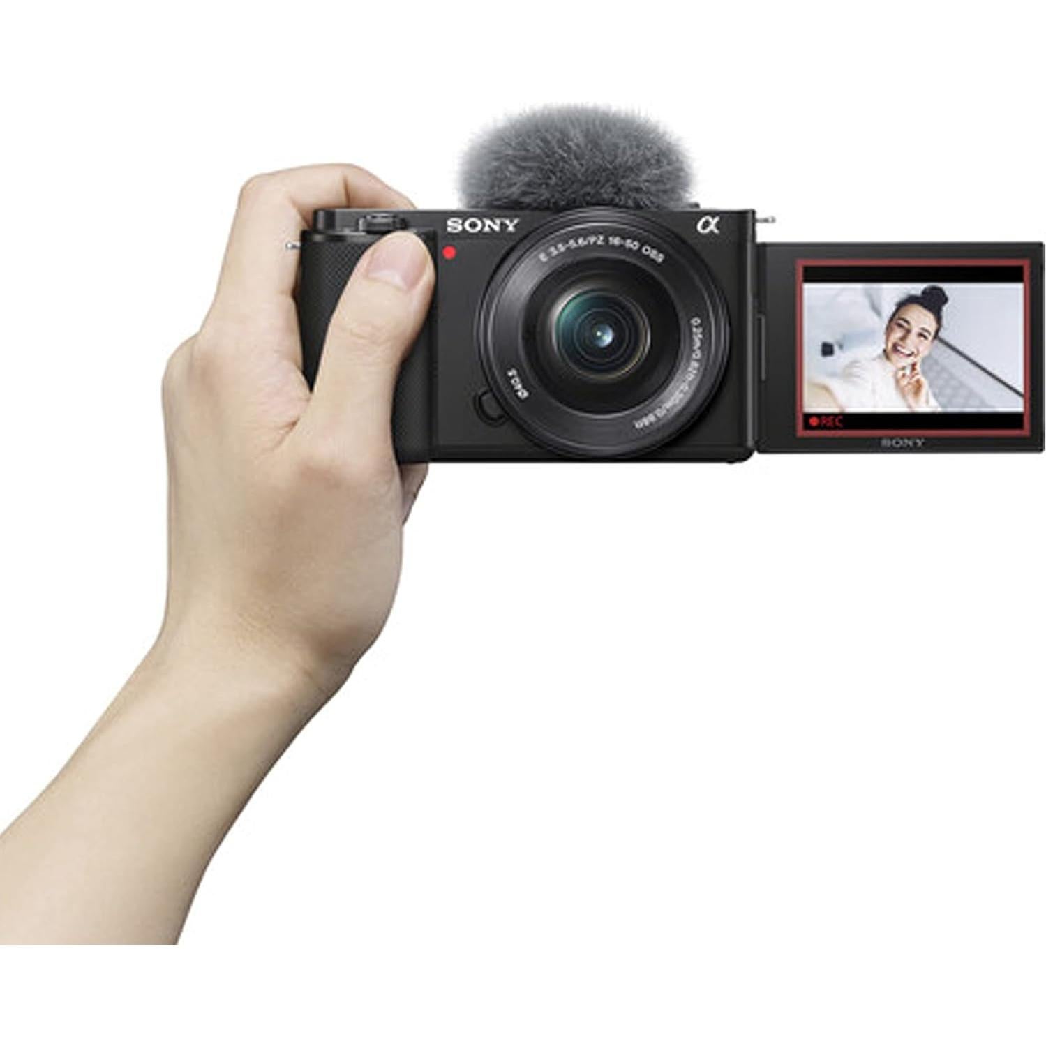 Cámara Sin Espejo Sony ZV-E10 con Lente 16-50mm y Accesorios