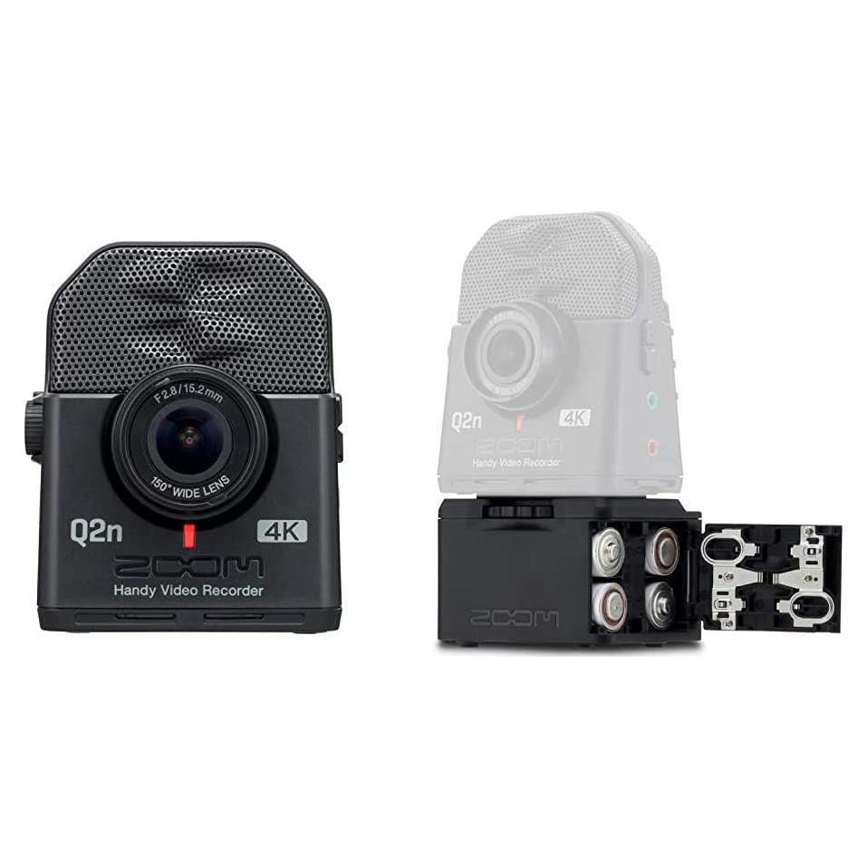 Grabadora de Video Portátil Zoom Q2n-4K + Batería Externa