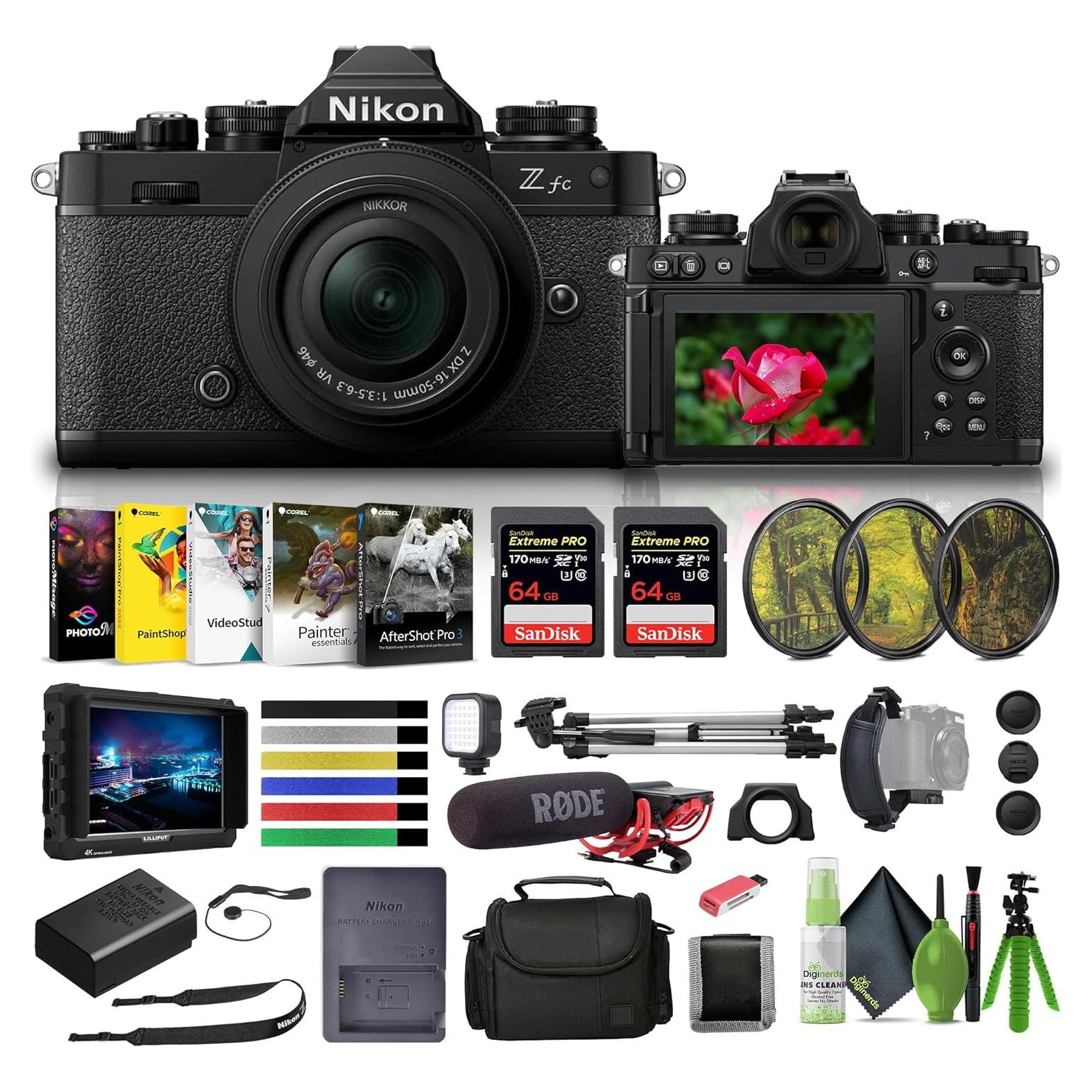 Cámara Sin Espejo Nikon Zfc con Lente 16-50mm y Accesorios