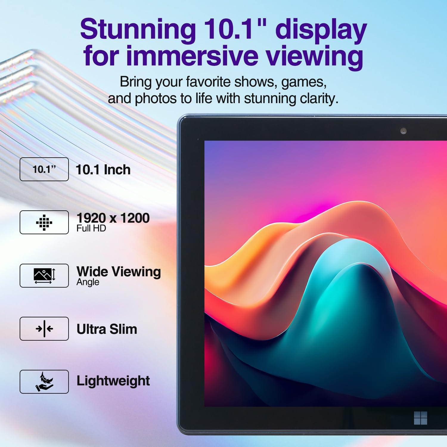 Tablet Fusion5 10.1" Windows 11 Pro 256GB 8GB RAM Full HD