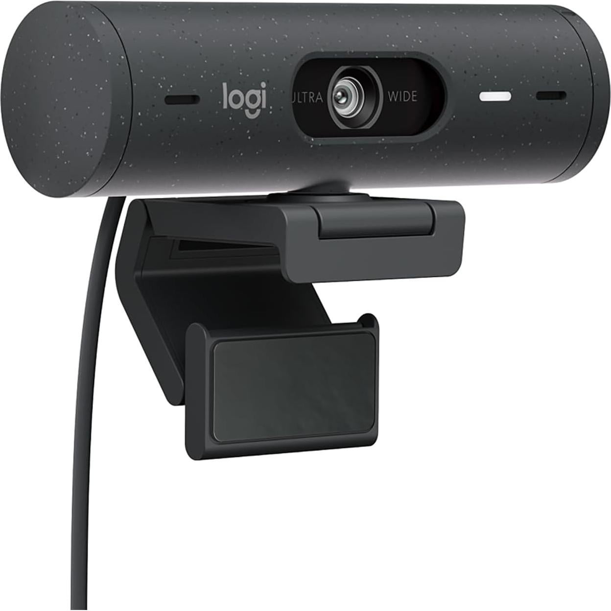 Webcam Logitech Brio 500 Full HD con Micrófonos y Luz
