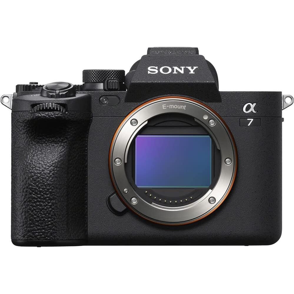 a7 IV Mirrorless Camera ILCE-7M4/B, Sony FE 24-70 Lens, 64GB Memory Card, Filter Kit, Bag, NP-FZ100 Compatible Battery, Card Reader, LED Light, Corel Photo Software, and More
