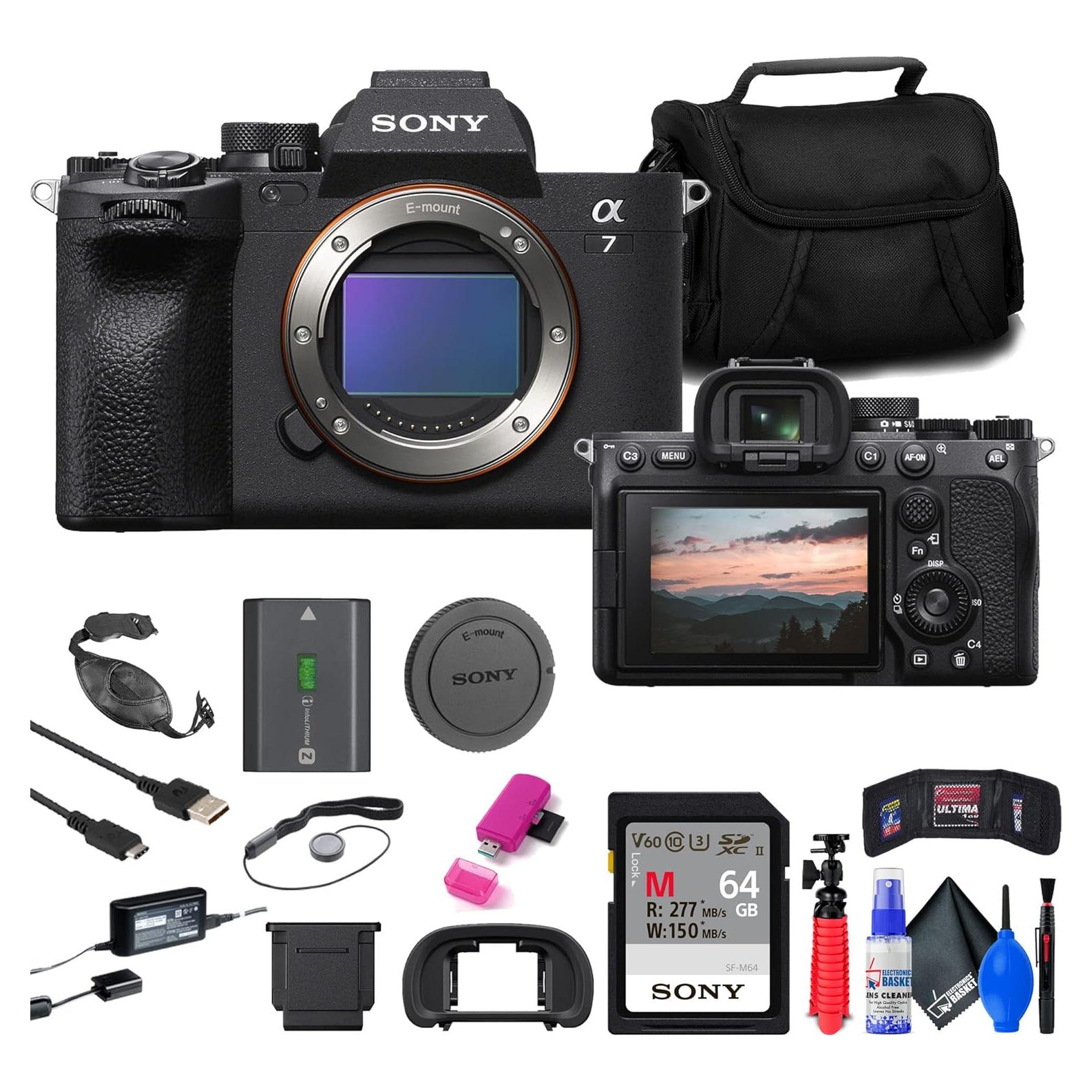 Cámara Sin Espejo Sony a7 IV ILCE-7M4/B 33MP 4K + Accesorios