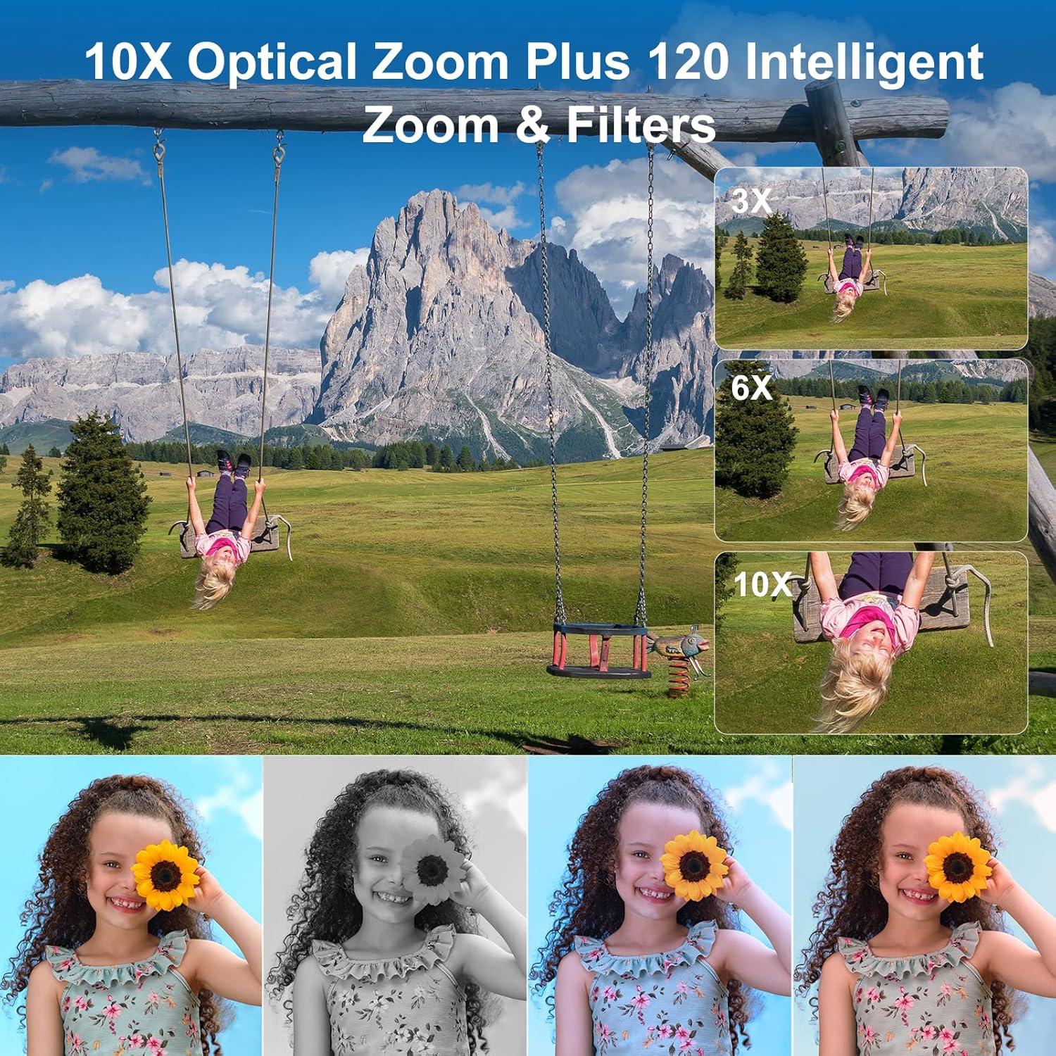 Cámara de Video ORDRO 4K 10X Zoom Óptico Pantalla Táctil