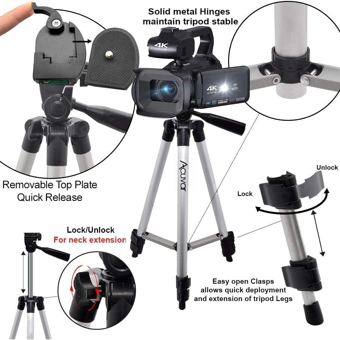 Cámara de Video KLIOMAX 4K 64MP con Micrófono y Accesorios