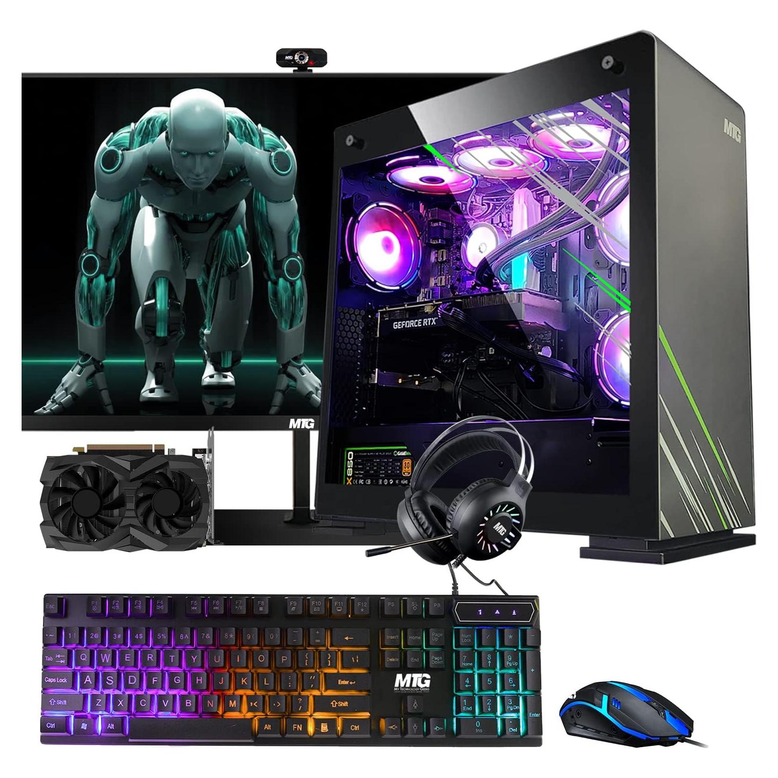 PC Gaming Aurora Max - Intel i5 12ª Gen, GTX 1660S, 16GB RAM, 256GB SSD, 2TB HDD, Monitor 27" 165Hz