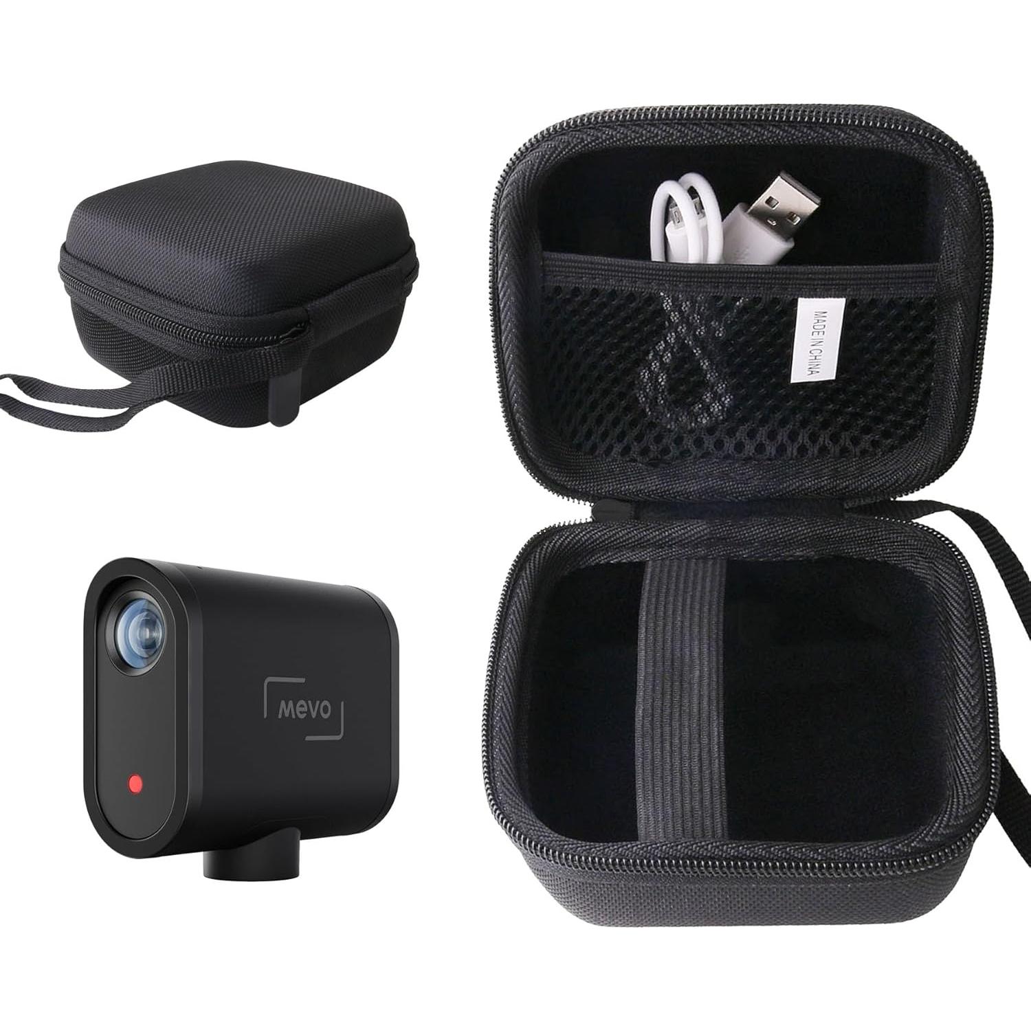 Hard EVA Carrying Case Compatible with Logitech for Creators Mevo Start, Wireless Live Streaming Camera case
