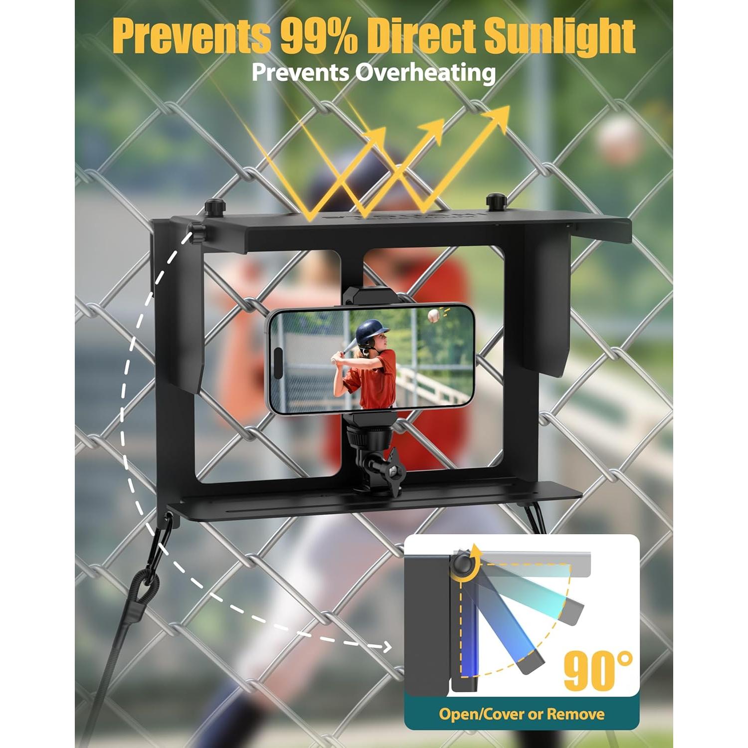 Soporte para Teléfono Stouchi con Visera Ajustable para Deportes