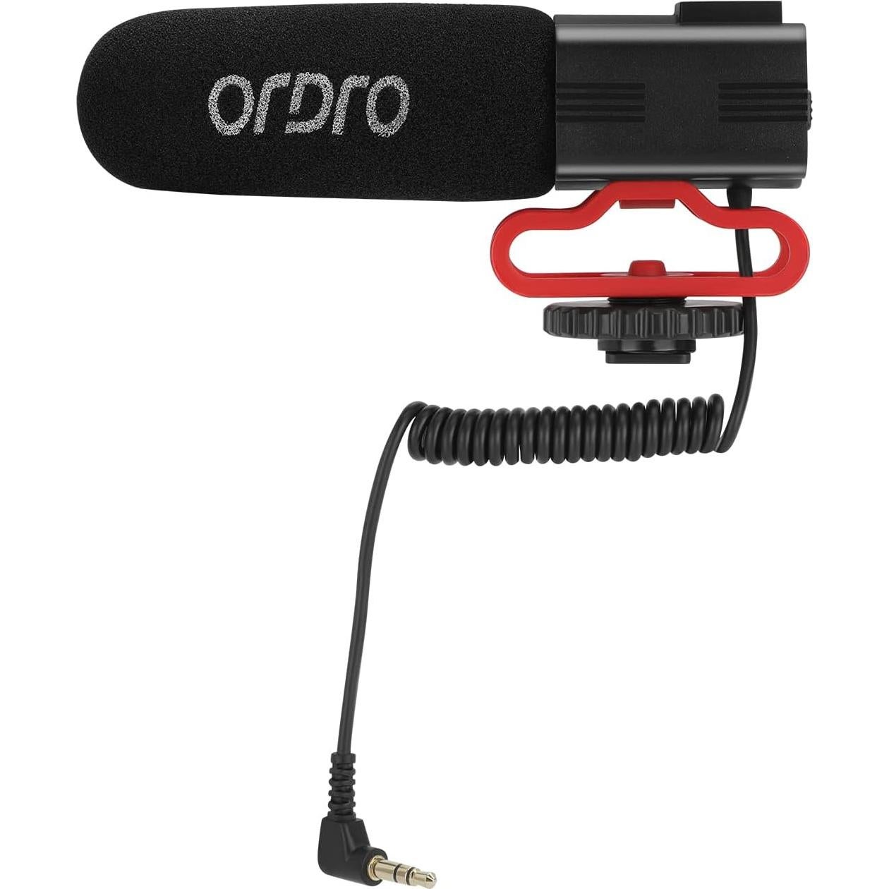 Micrófono de Cámara ORDRO CM550 para Vlogging y YouTube - Negro
