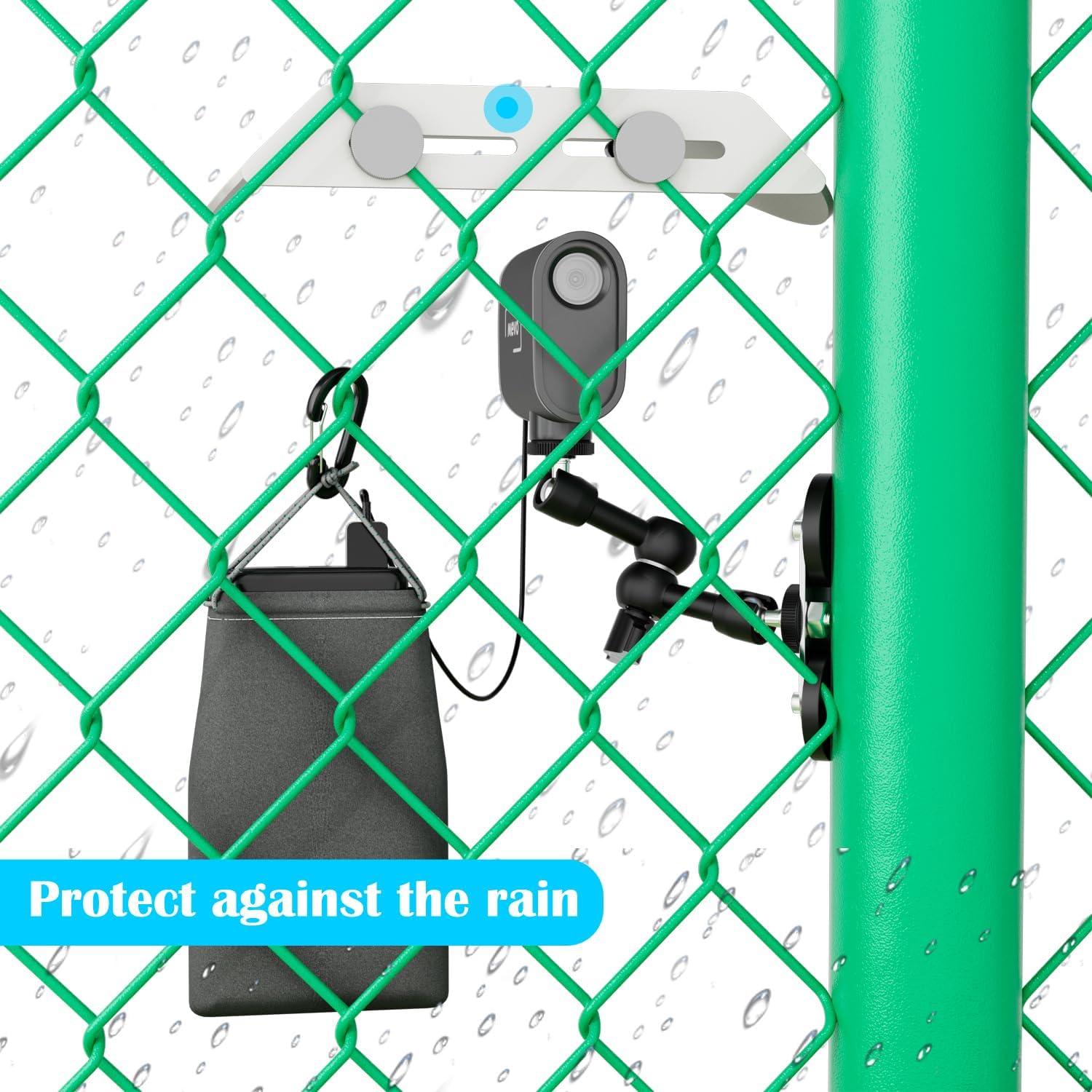 Fence Mount for Mevo Start Magnetic, GoPro, iPhone and Phone, Mounting Kit Fence Mount for Recording Baseball,Softball and Tennis Games(N6 Pro)