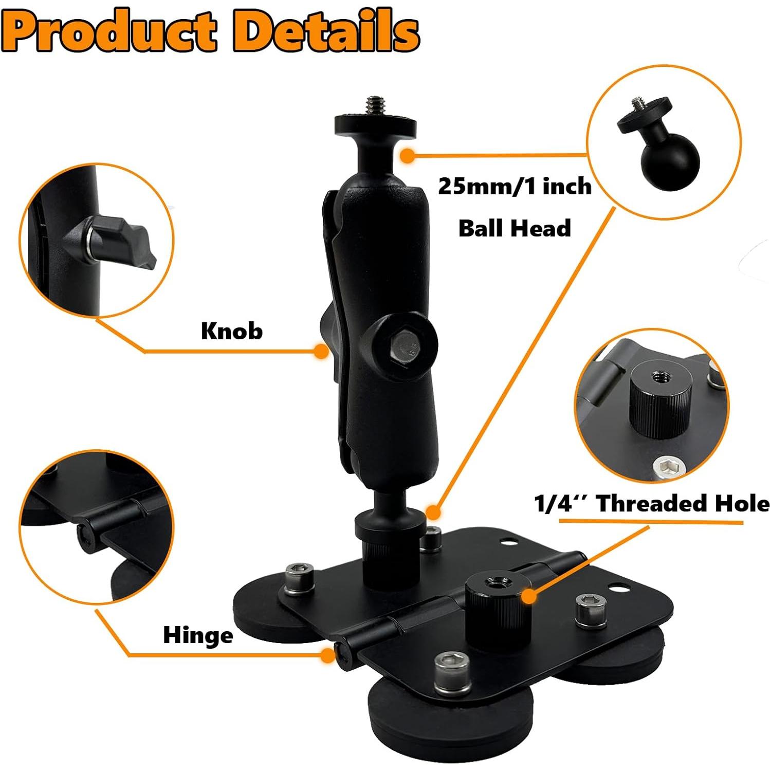 Soporte Magnético para Cámara KALCINTY con Brazo de Aluminio