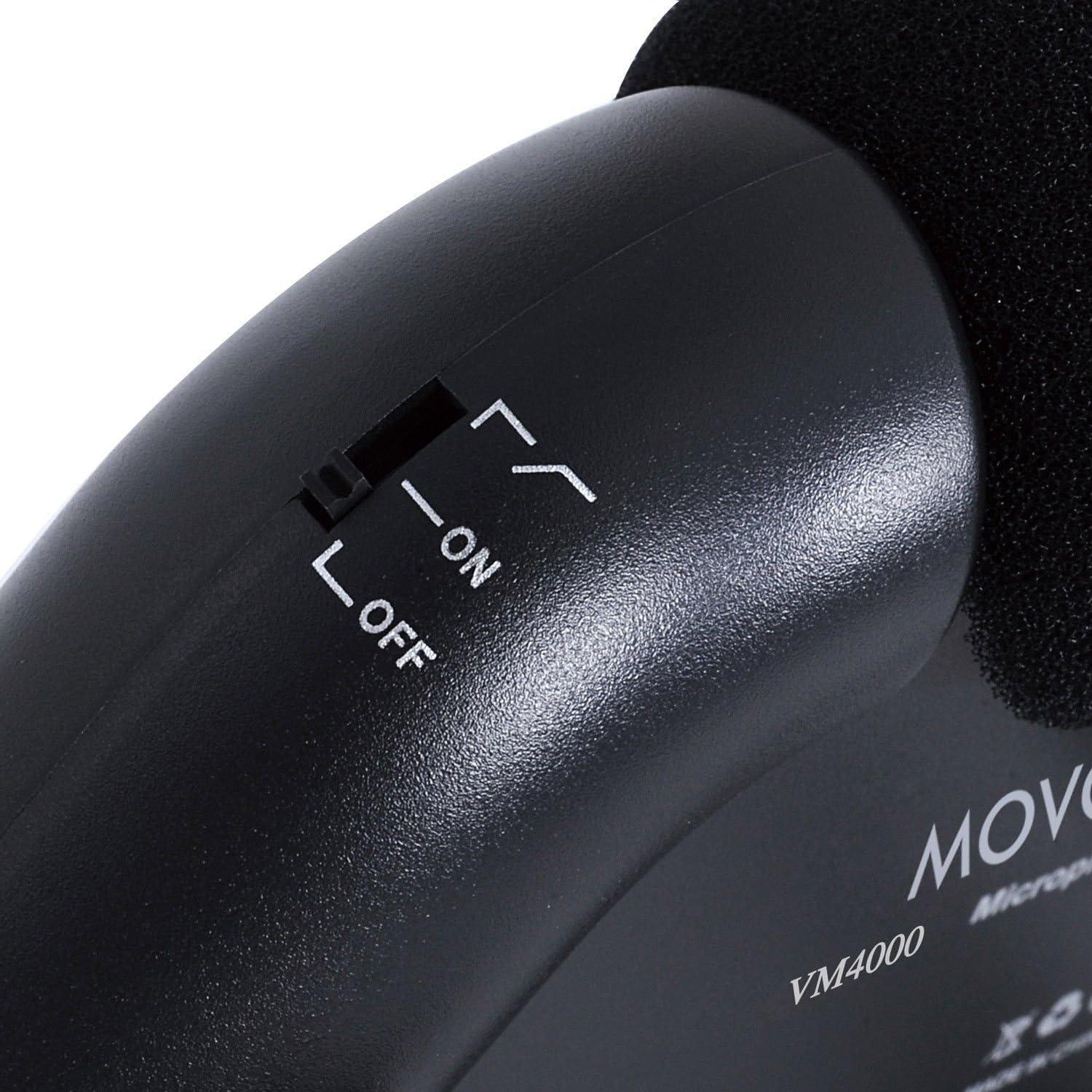 Movo VXR4000 HD Condenser Prosumer Video Microphone for Sony, Nikon, Canon DSLR Video Cameras - Camera Mic