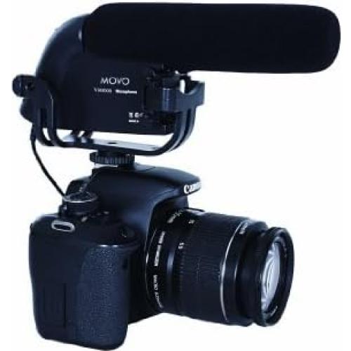 Movo VXR4000 HD Condenser Prosumer Video Microphone for Sony, Nikon, Canon DSLR Video Cameras - Camera Mic