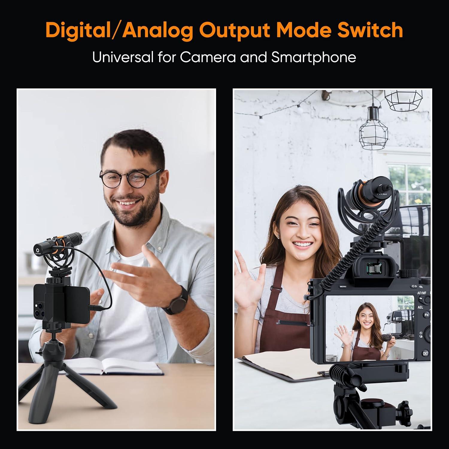 Micrófono Shotgun Comica VM10 PRO para Cámara y Smartphone