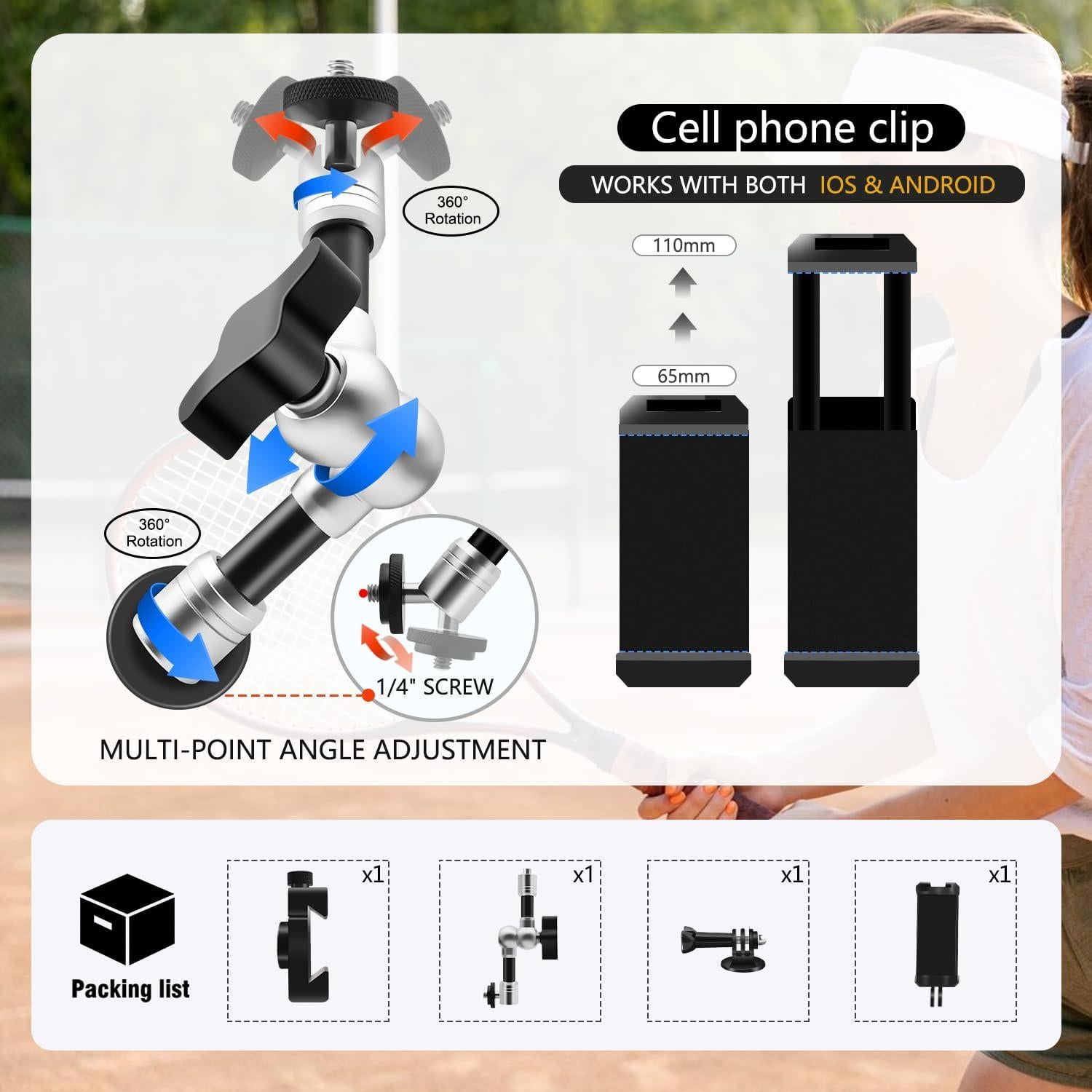 Kit de Montaje en Cerca de Aluminio HAFOKO para Cámaras