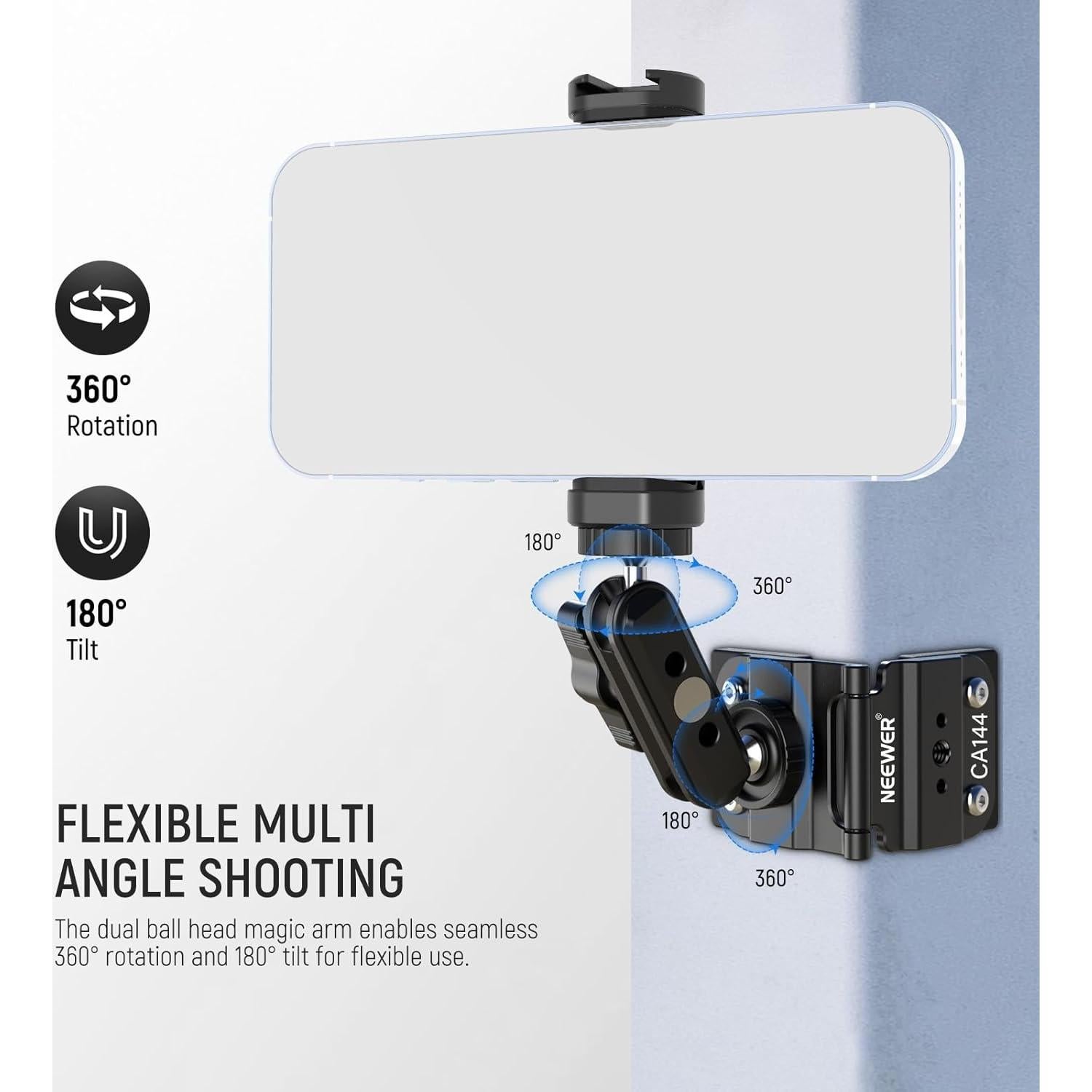 Soporte Magnético para Cámara NEEWER con Doble Montaje 1kg