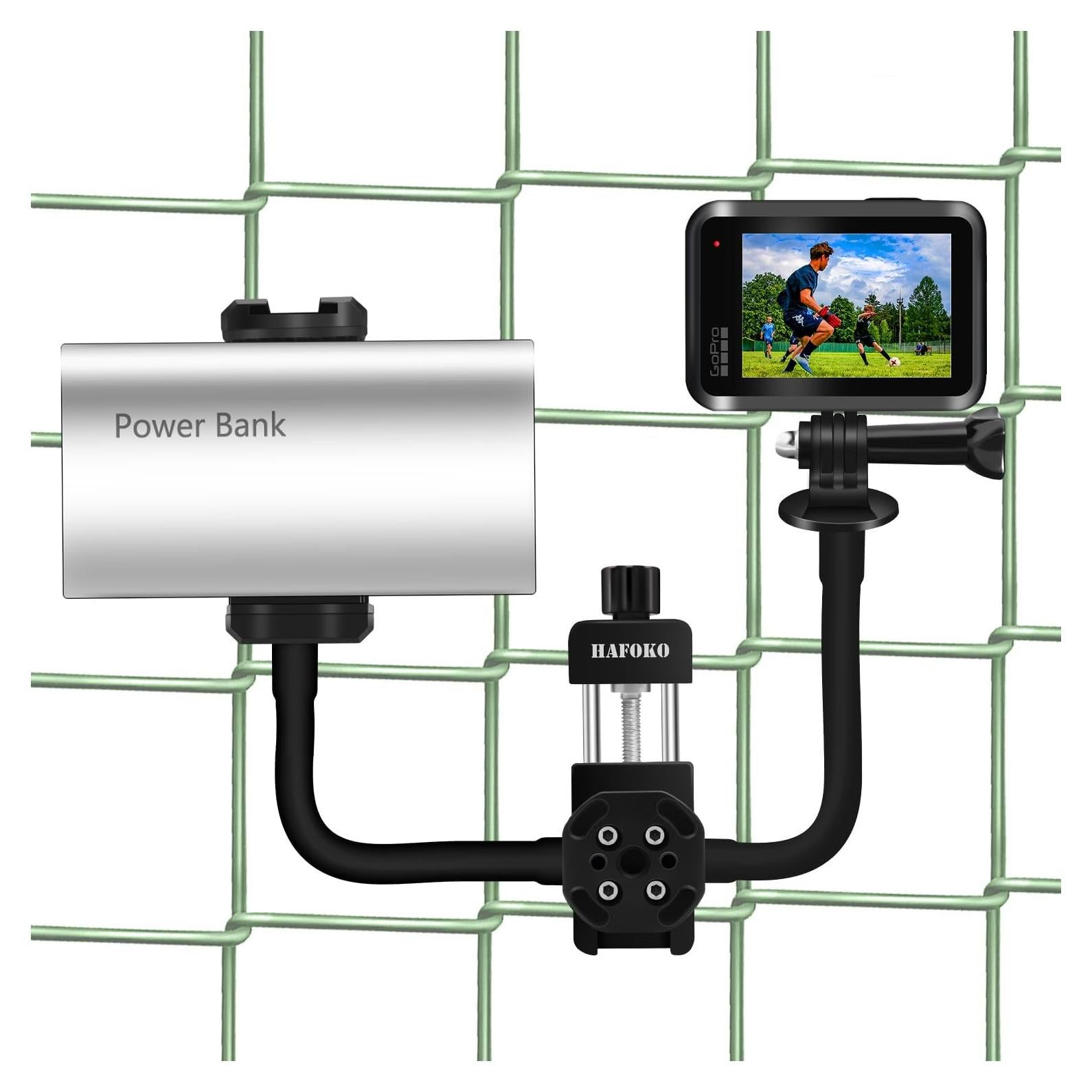 Soporte de cerca HAFOKO para Gopro y Smartphone - Kit dual